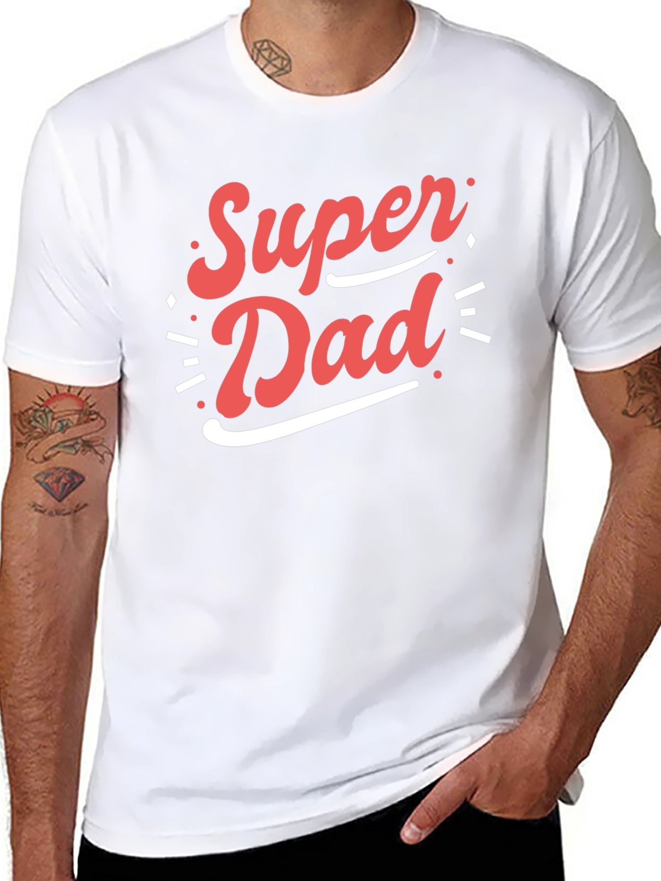 Super Dad T-Shirt - Black Cotton Tee