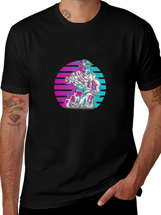 Retro Motocross T-Shirt - Black Cotton Tee