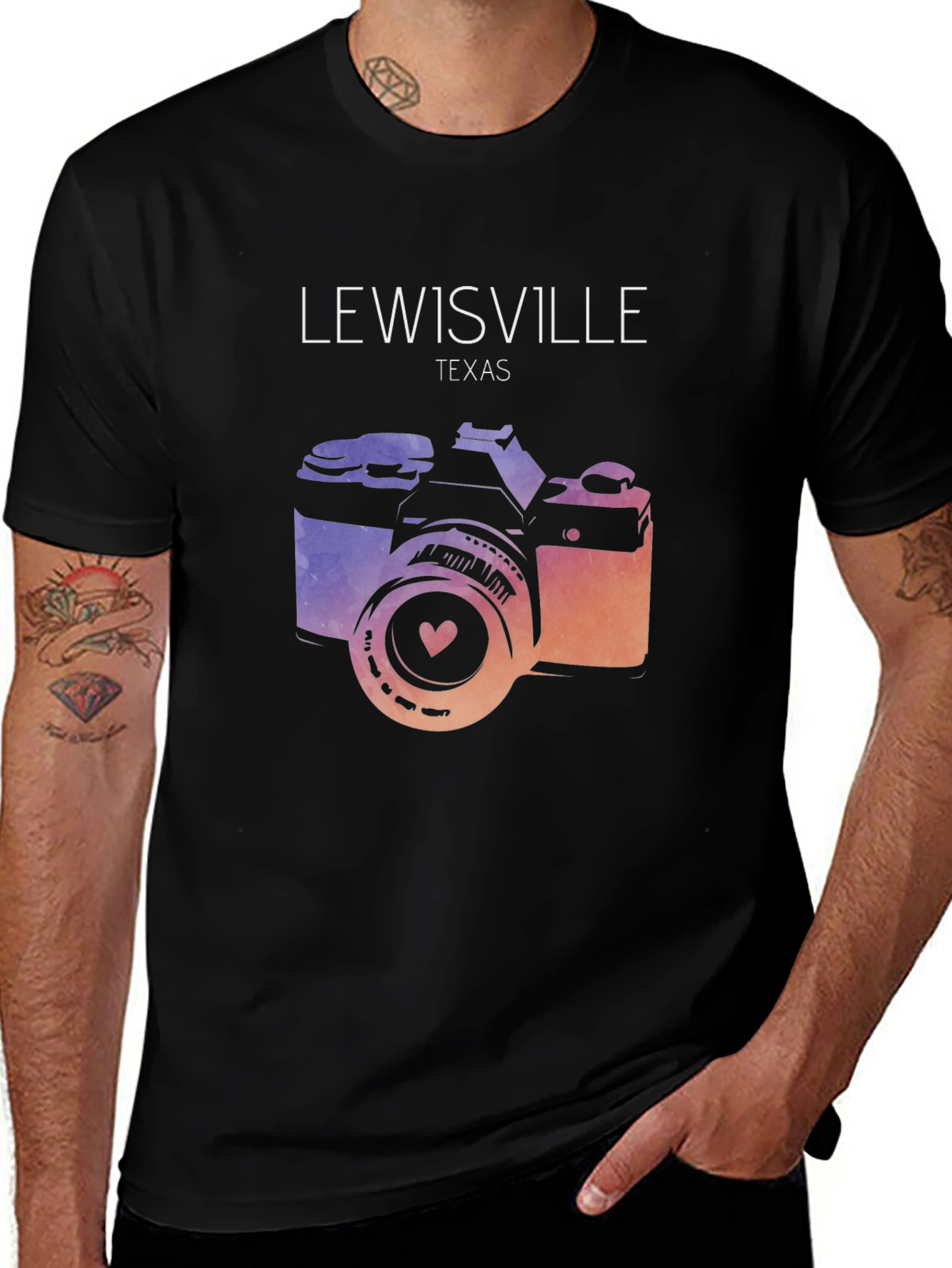 Lewisville Texas Camera Graphic Tee