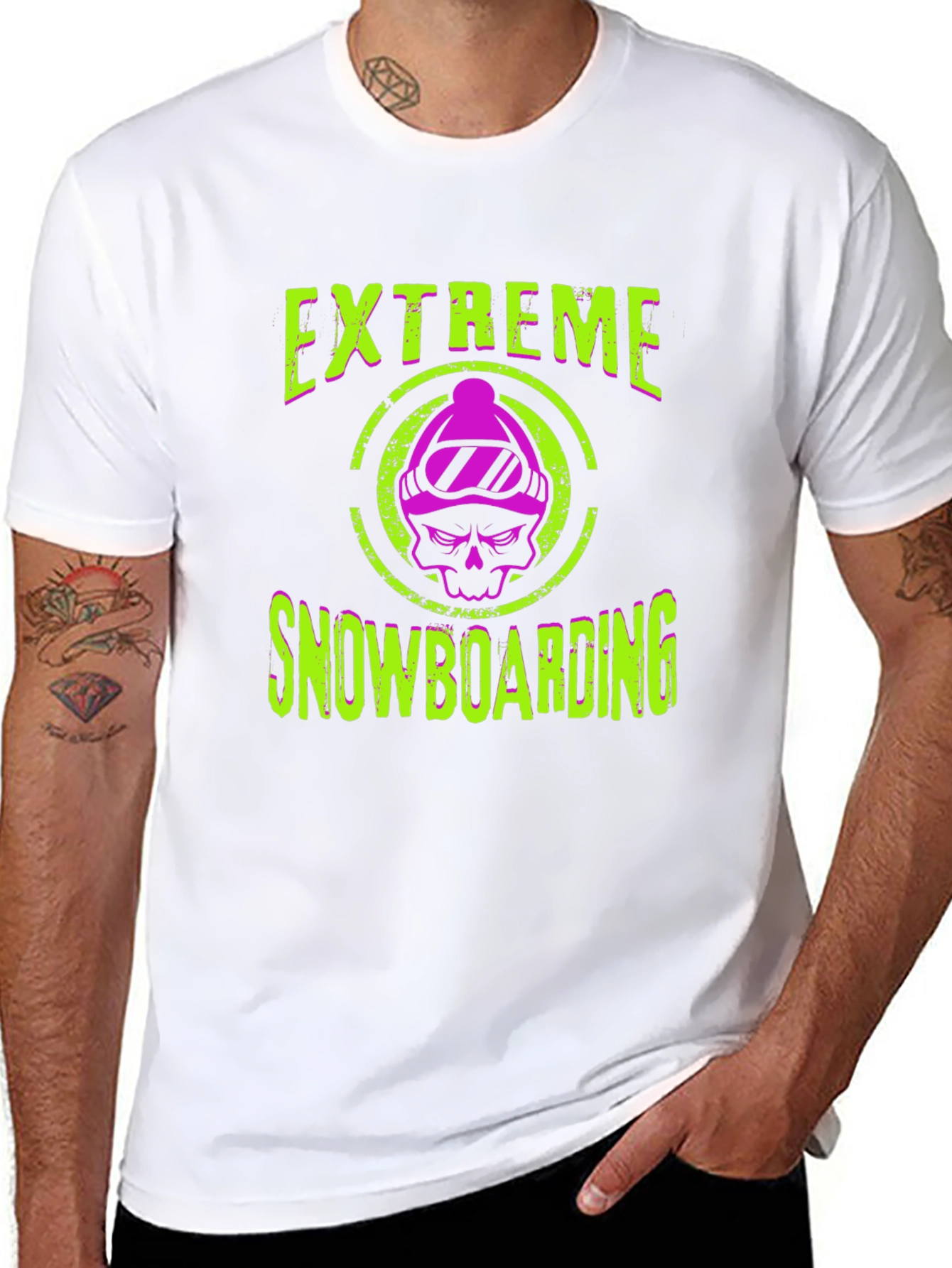 Extreme Snowboarding Graphic Tee - Black