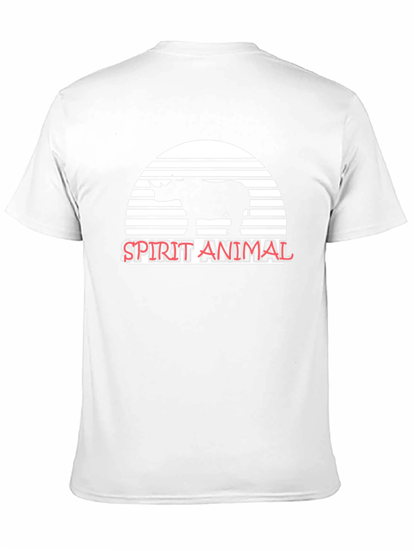 Rhino Spirit Animal Graphic Tee - Unisex Black T-Shirt