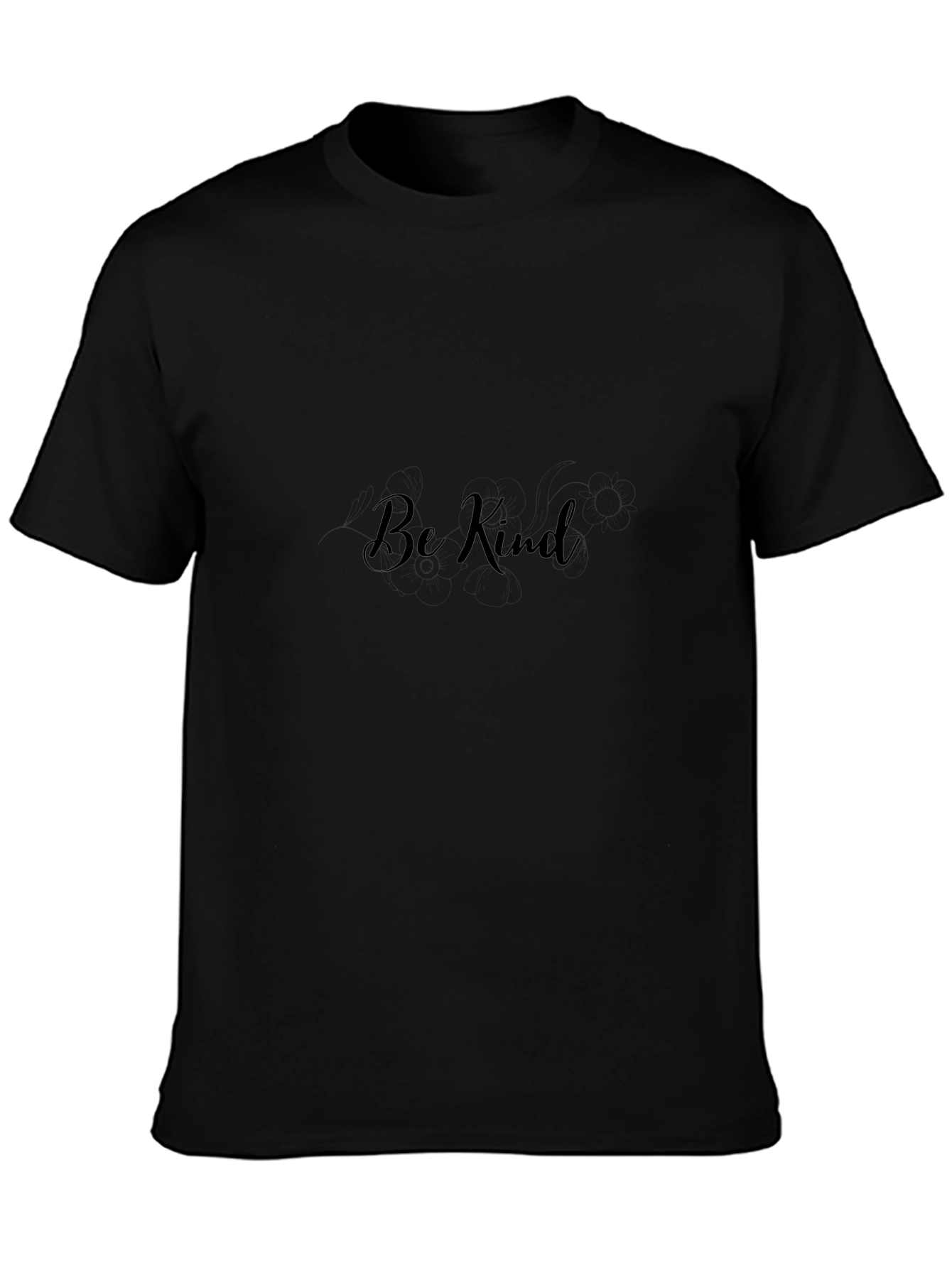 Be Kind Black T-Shirt - Positive Message Tee