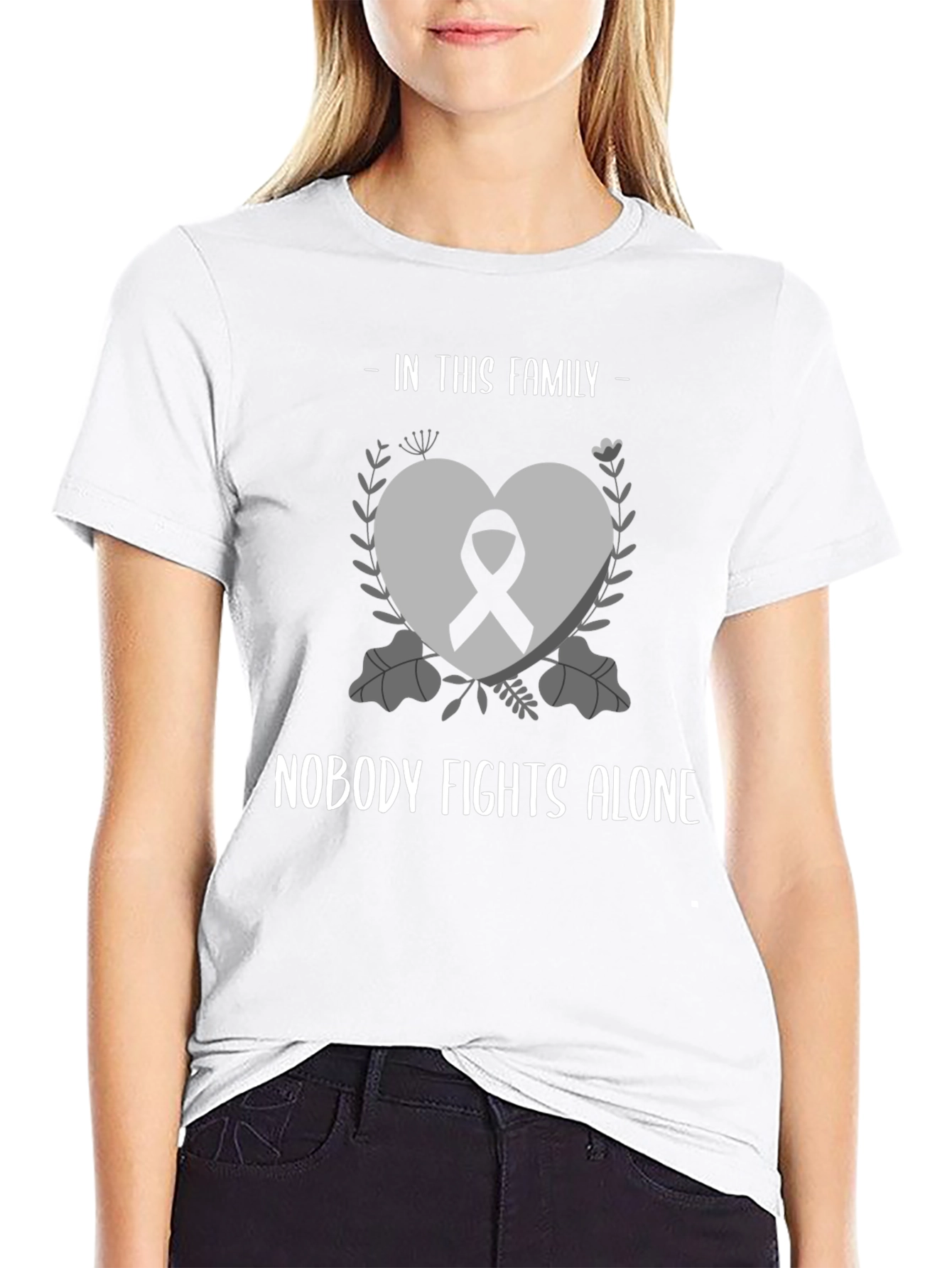 In This Family Nobody Fights Alone T-Shirt