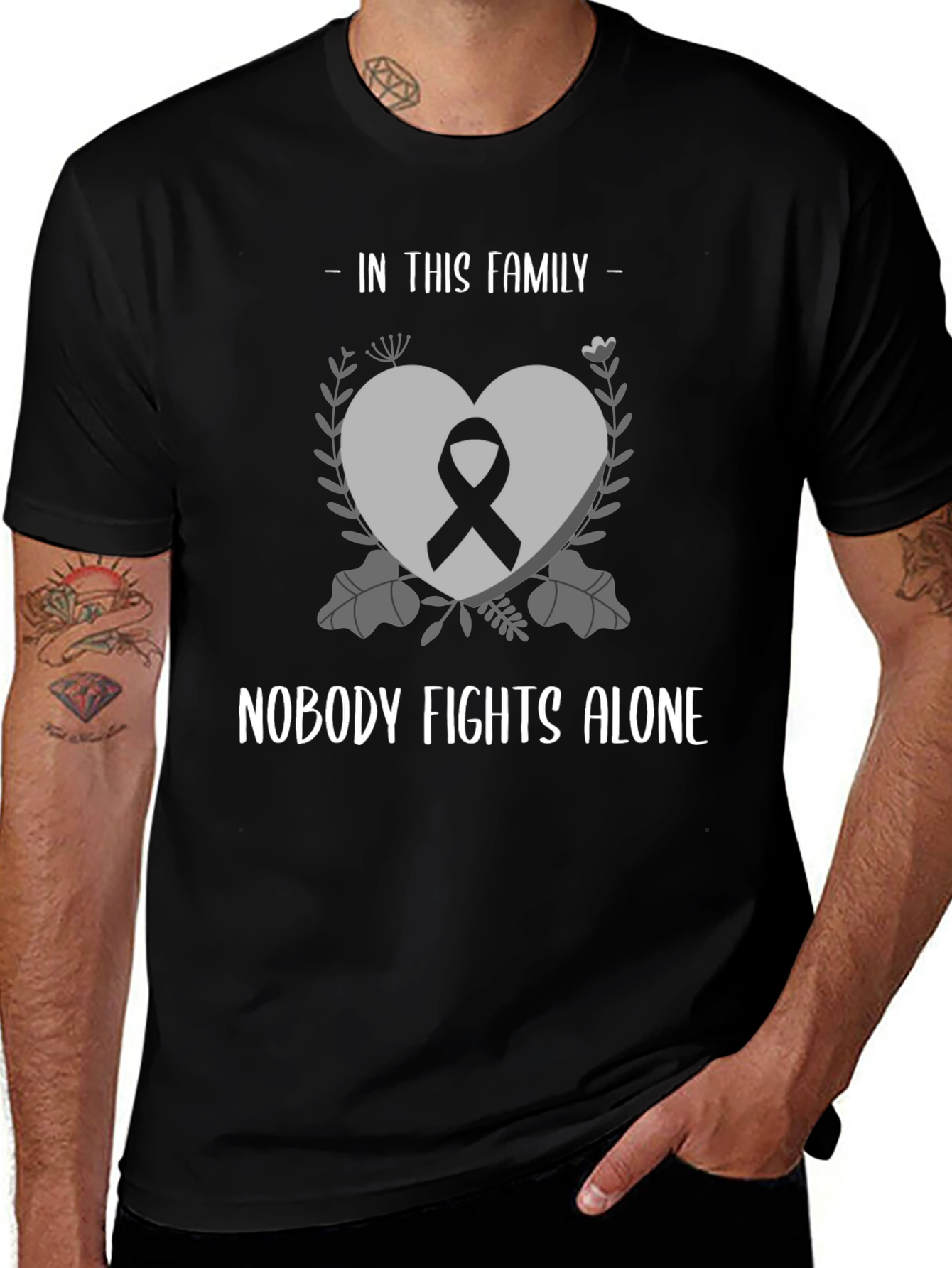 In This Family Nobody Fights Alone T-Shirt
