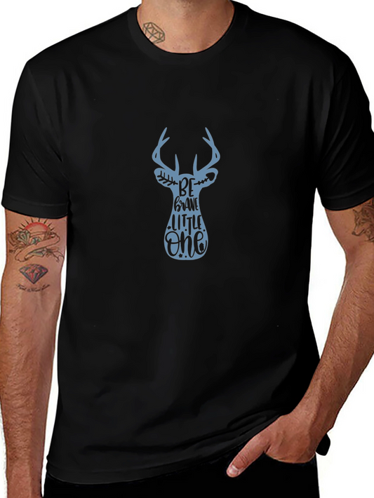 Be Brave Little One Deer Graphic T-Shirt
