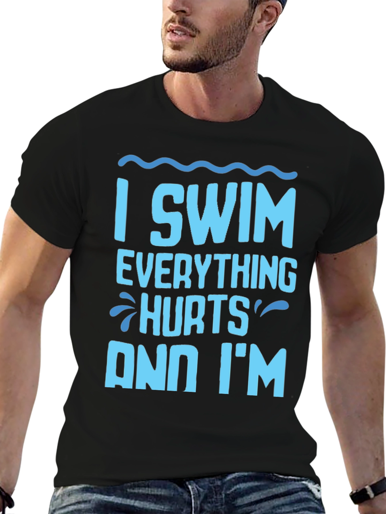 I Swim Everything Hurts Funny T-Shirt