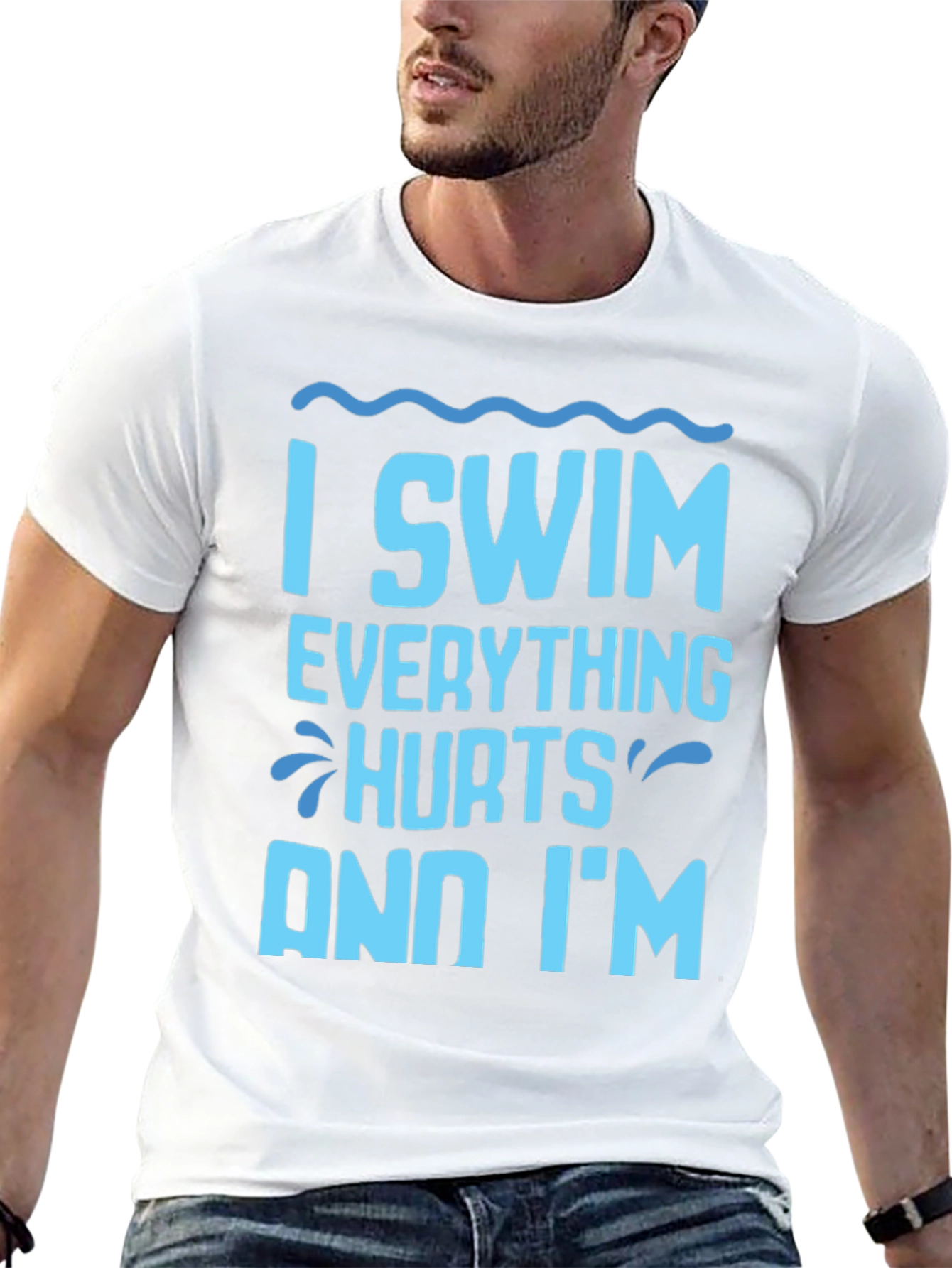 I Swim Everything Hurts Funny T-Shirt