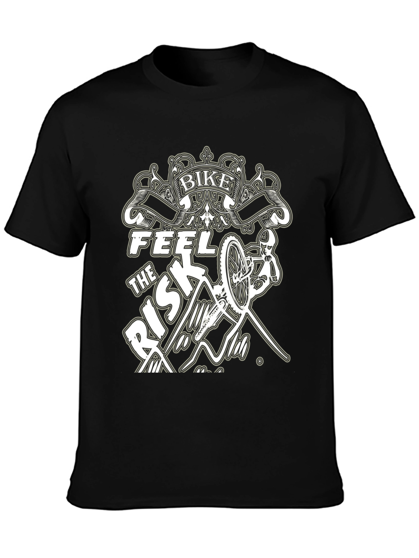 Bike Feel the Risk T-Shirt - Adventure Ready!