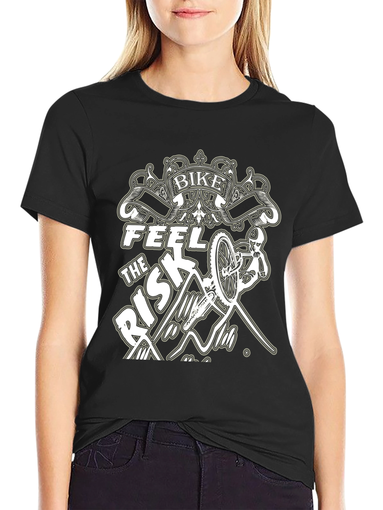 Bike Feel the Risk T-Shirt - Adventure Ready!