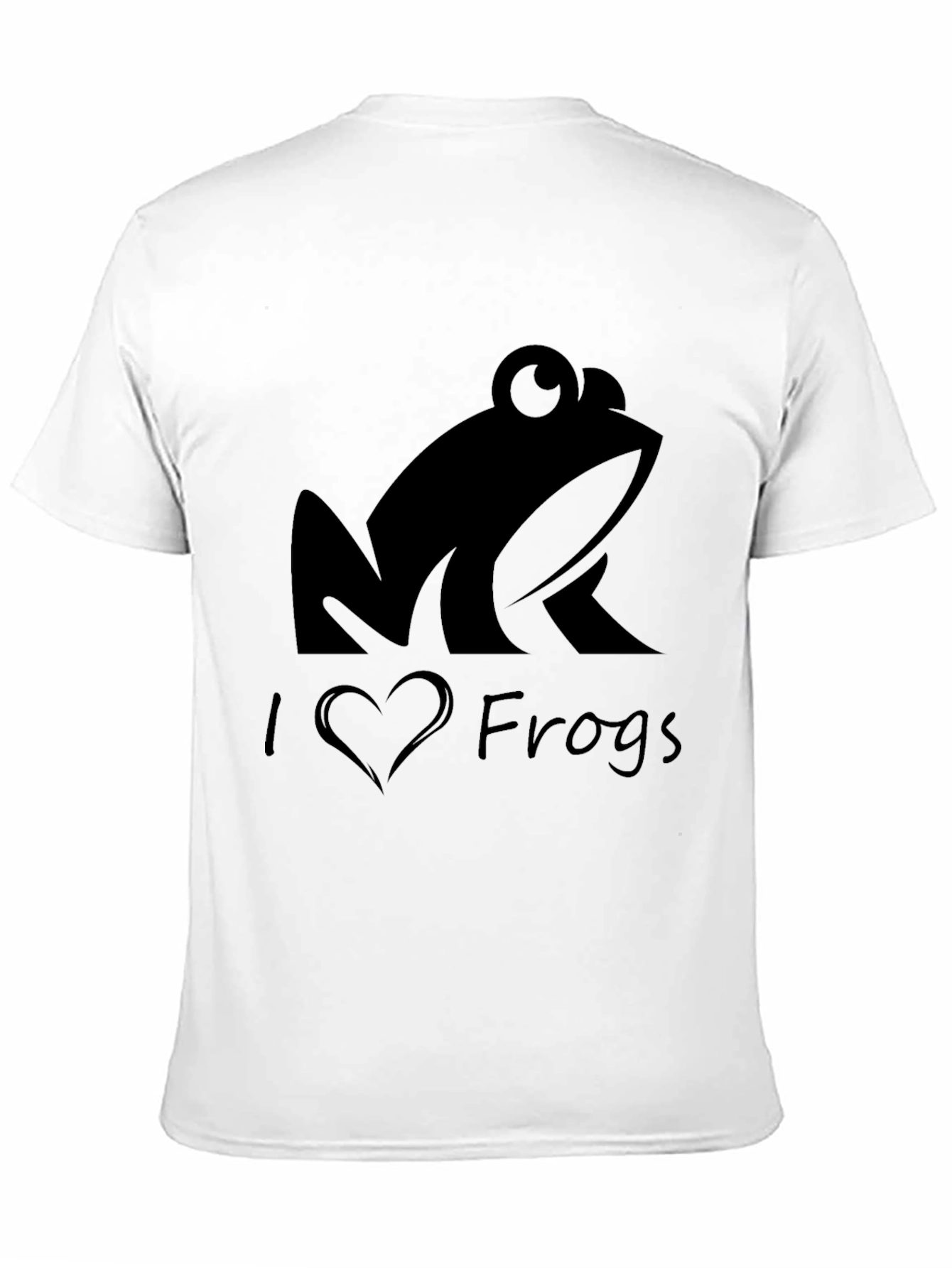 I Love Frogs Black T-Shirt