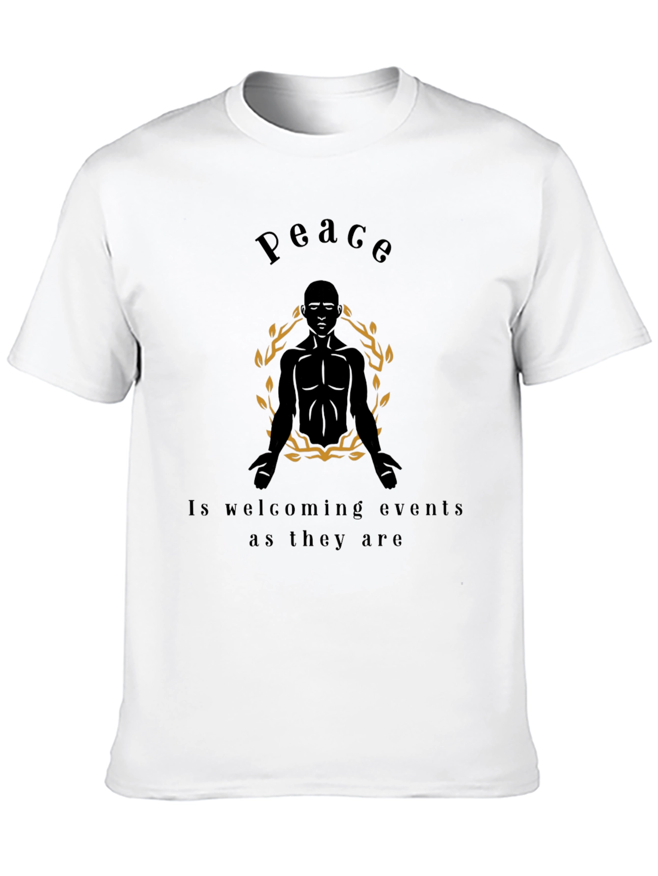 Peace Graphic Tee - Zen Meditation T-Shirt