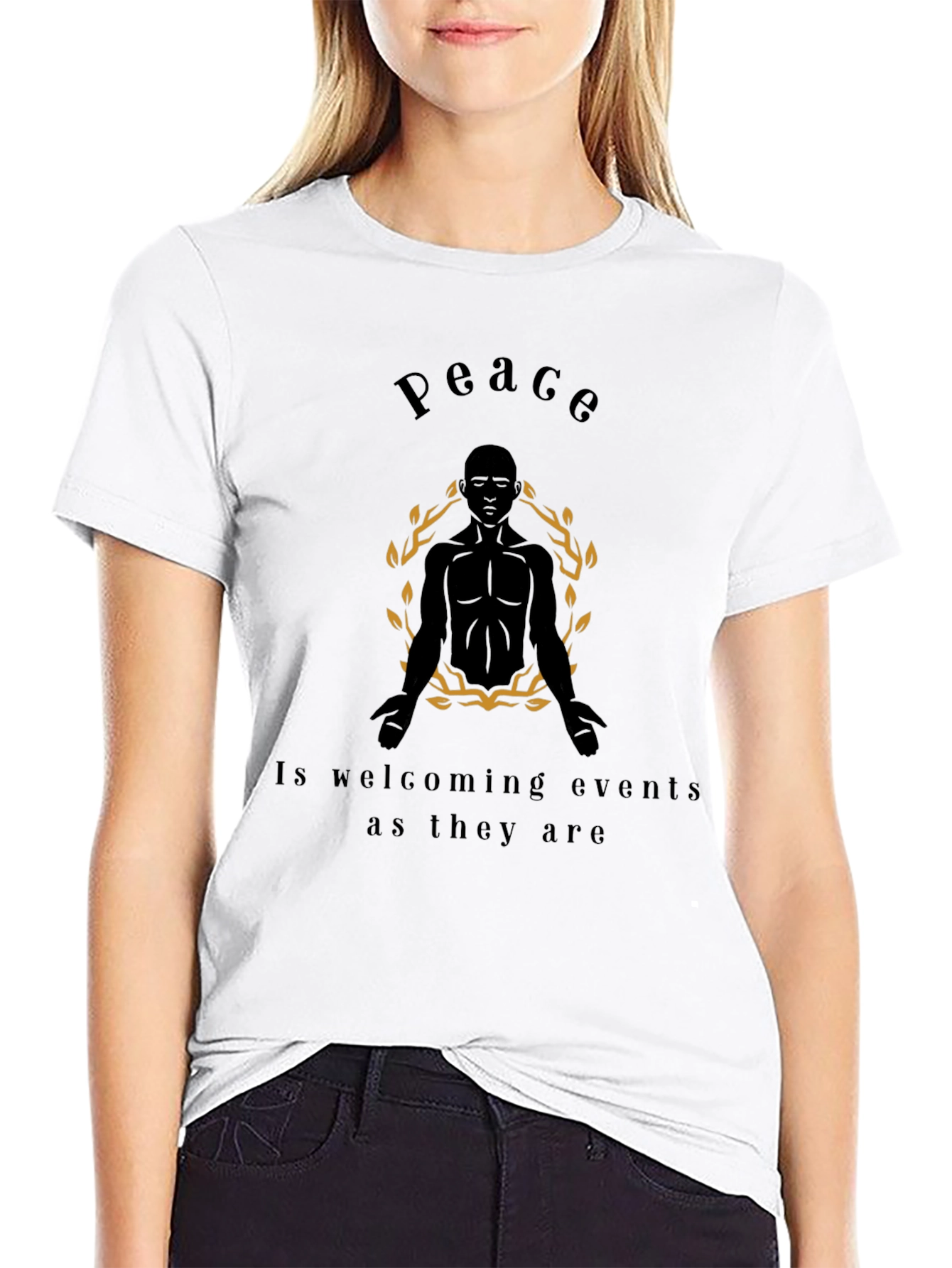 Peace Graphic Tee - Zen Meditation T-Shirt