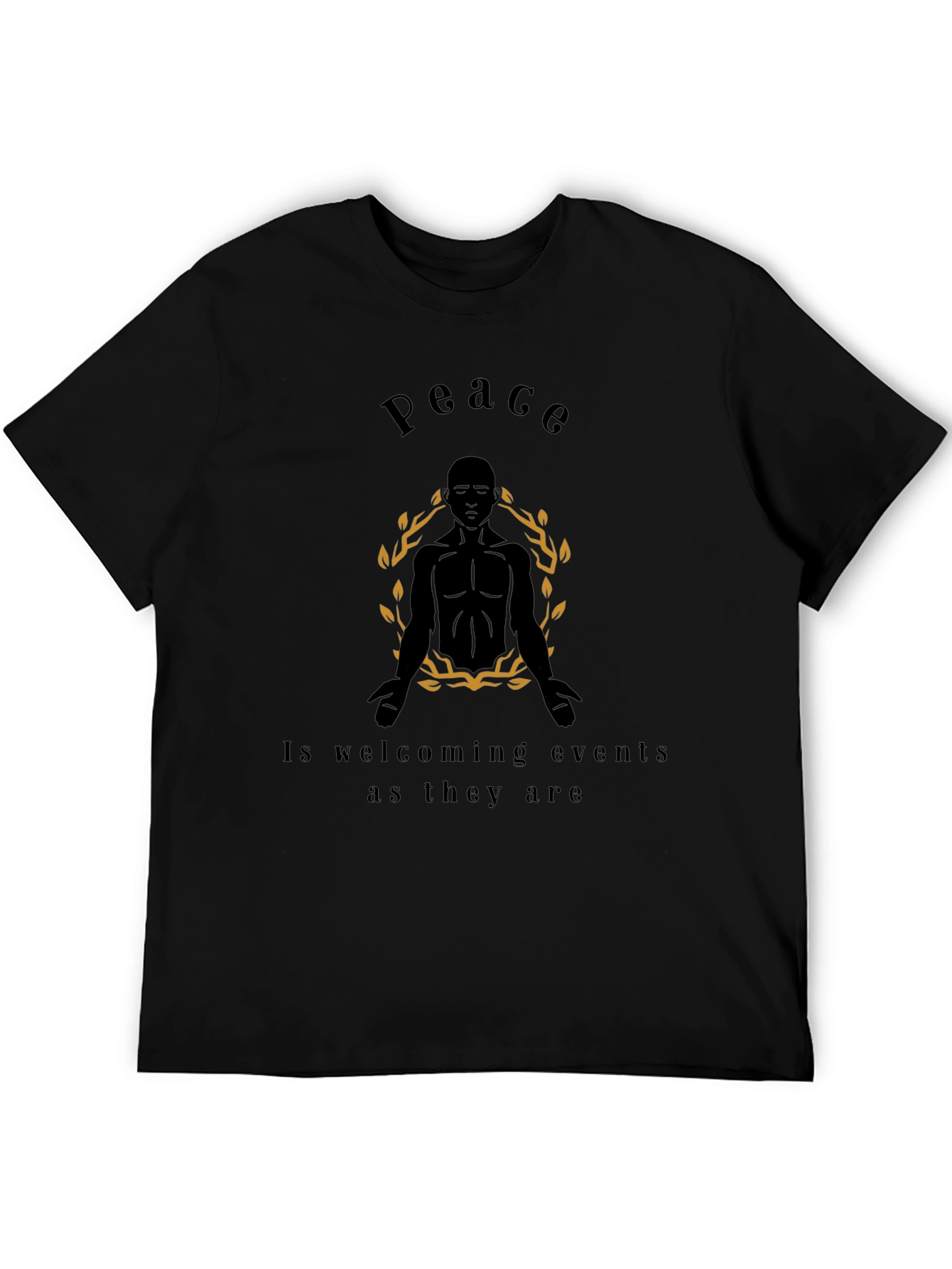 Peace Graphic Tee - Zen Meditation T-Shirt