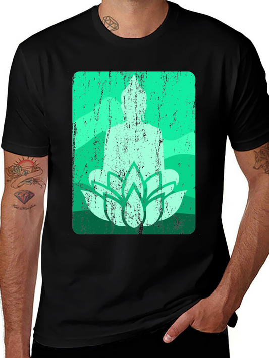 Buddha Lotus Graphic T-Shirt
