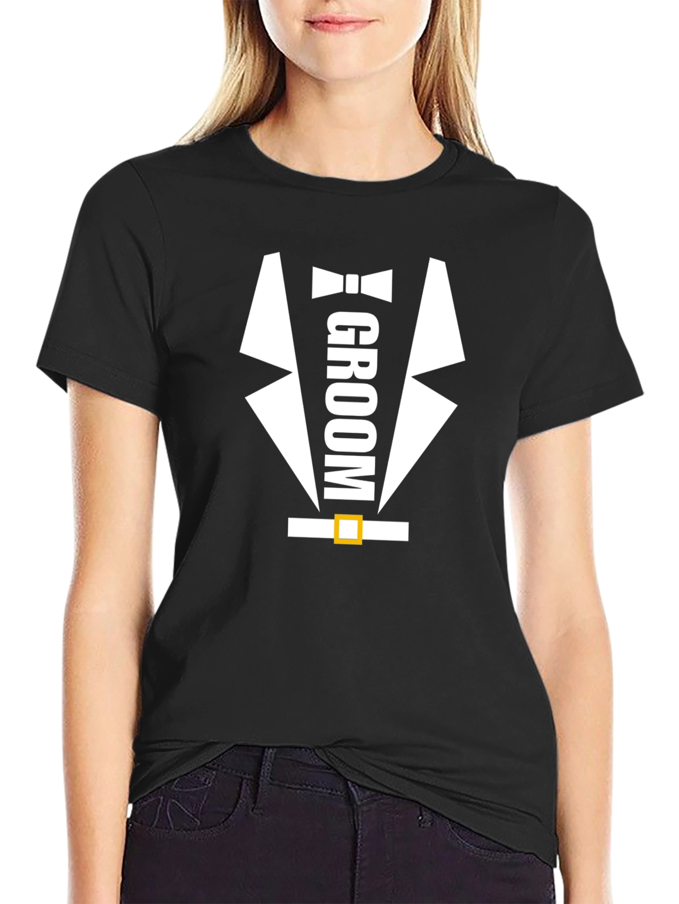 Groom Tuxedo T-Shirt Funny Wedding Party Tee