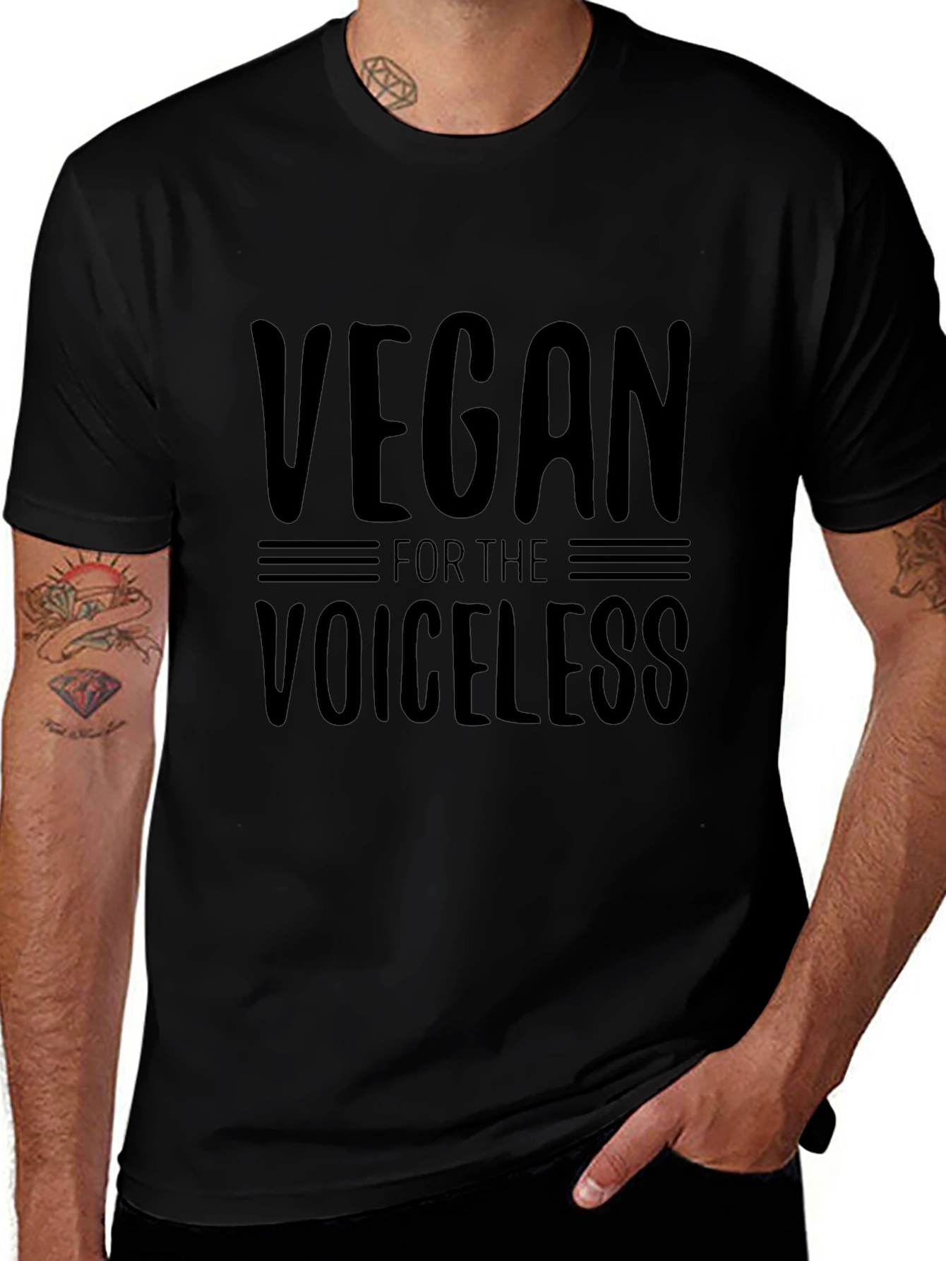 Vegan for the Voiceless Graphic Tee - Unisex