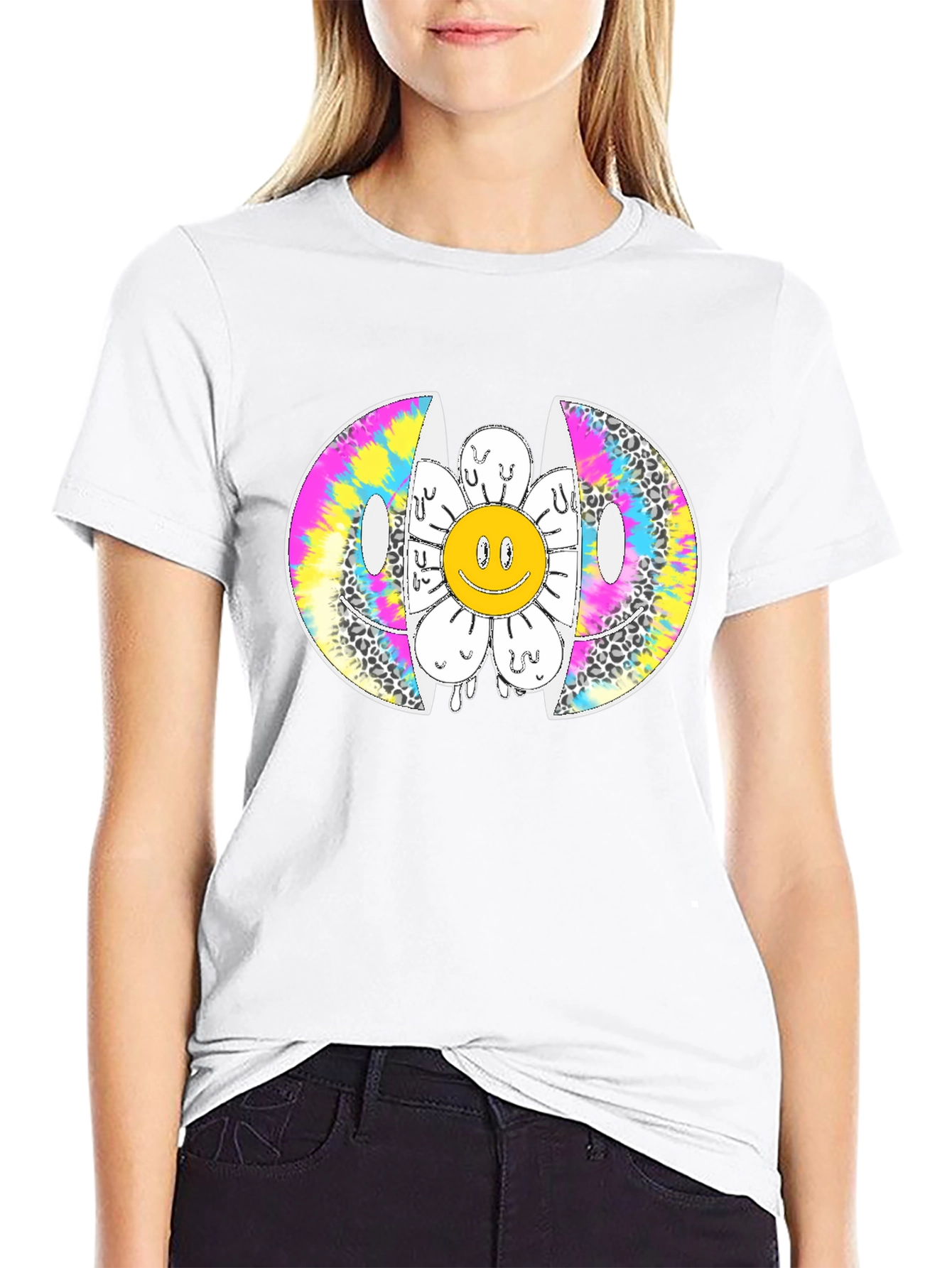 Melting Smiley Face Graphic Tee