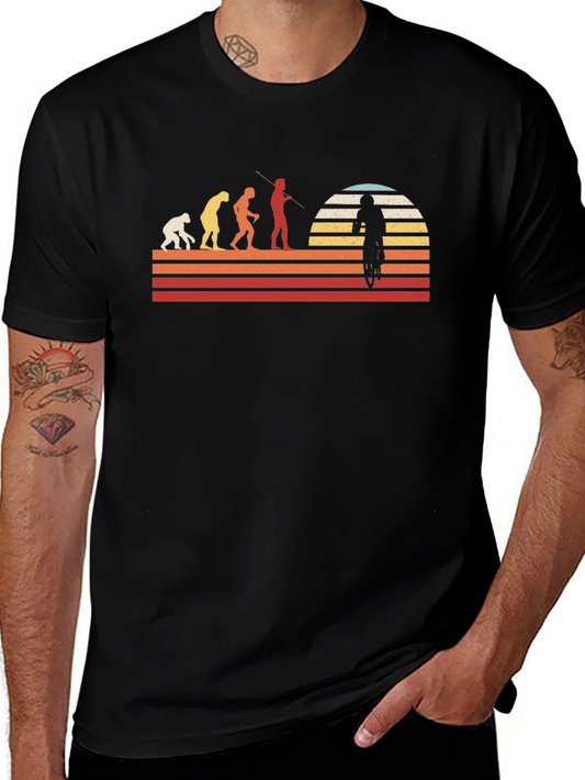 Evolution of Biking Graphic T-Shirt