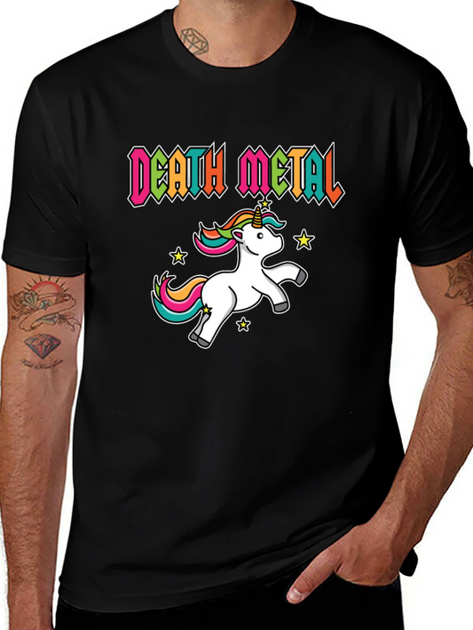 Death Metal Unicorn Black T-Shirt