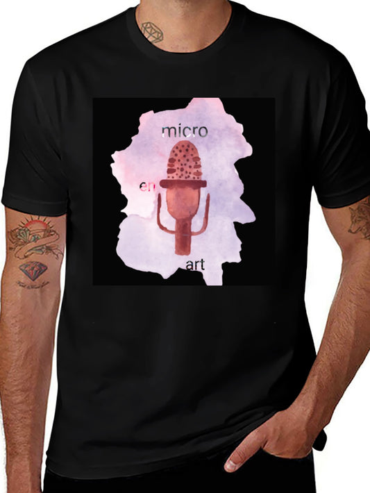 Micro En Art Graphic Tee - Unique Design