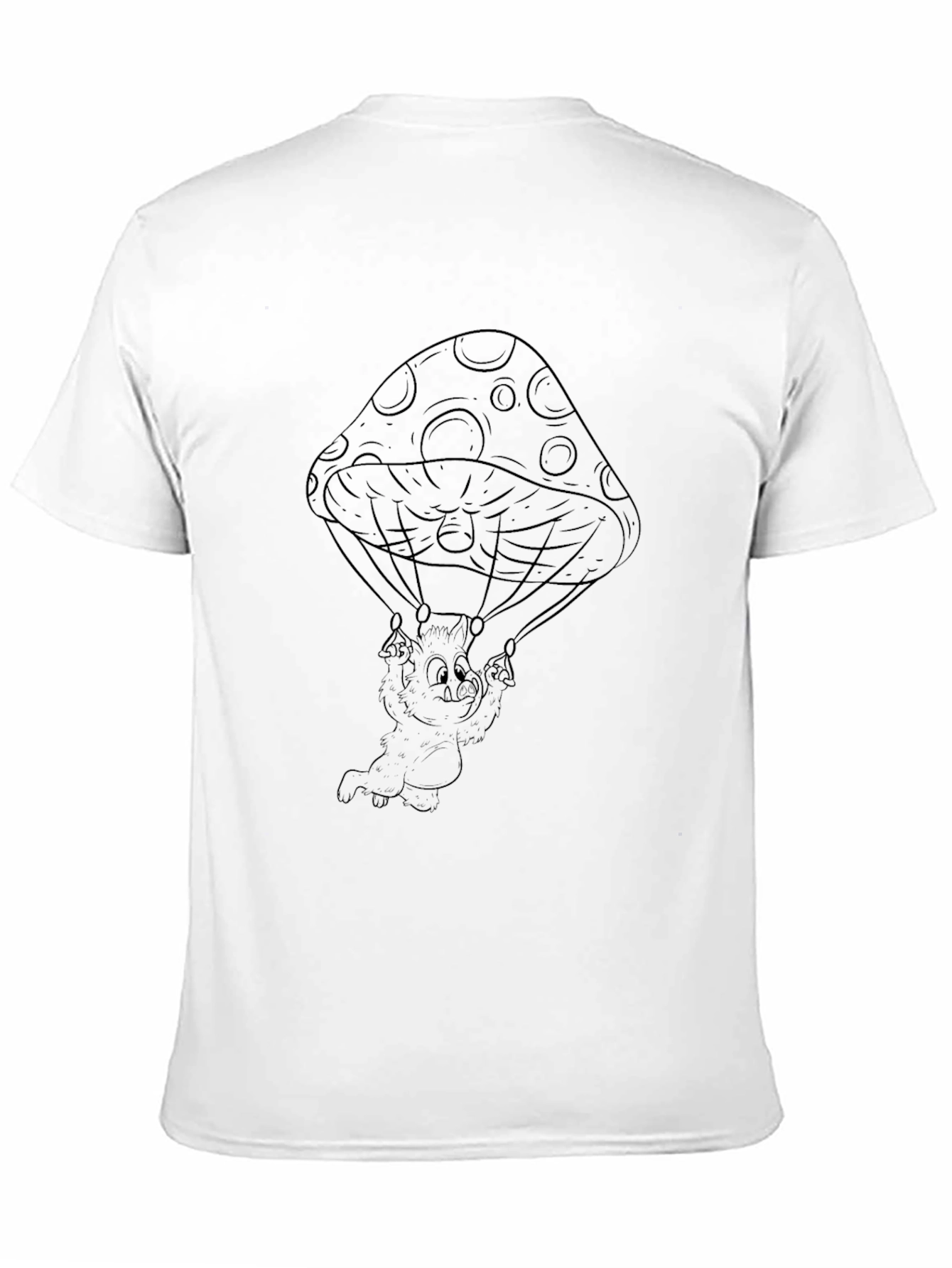 Mushroom Parachute T-Shirt - Cool Graphic Tee