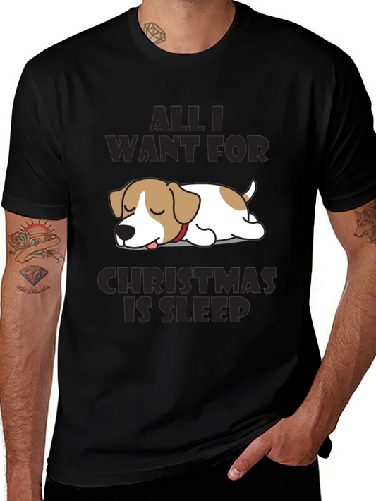 All I Want for Christmas is Sleep Dog T-Shirt