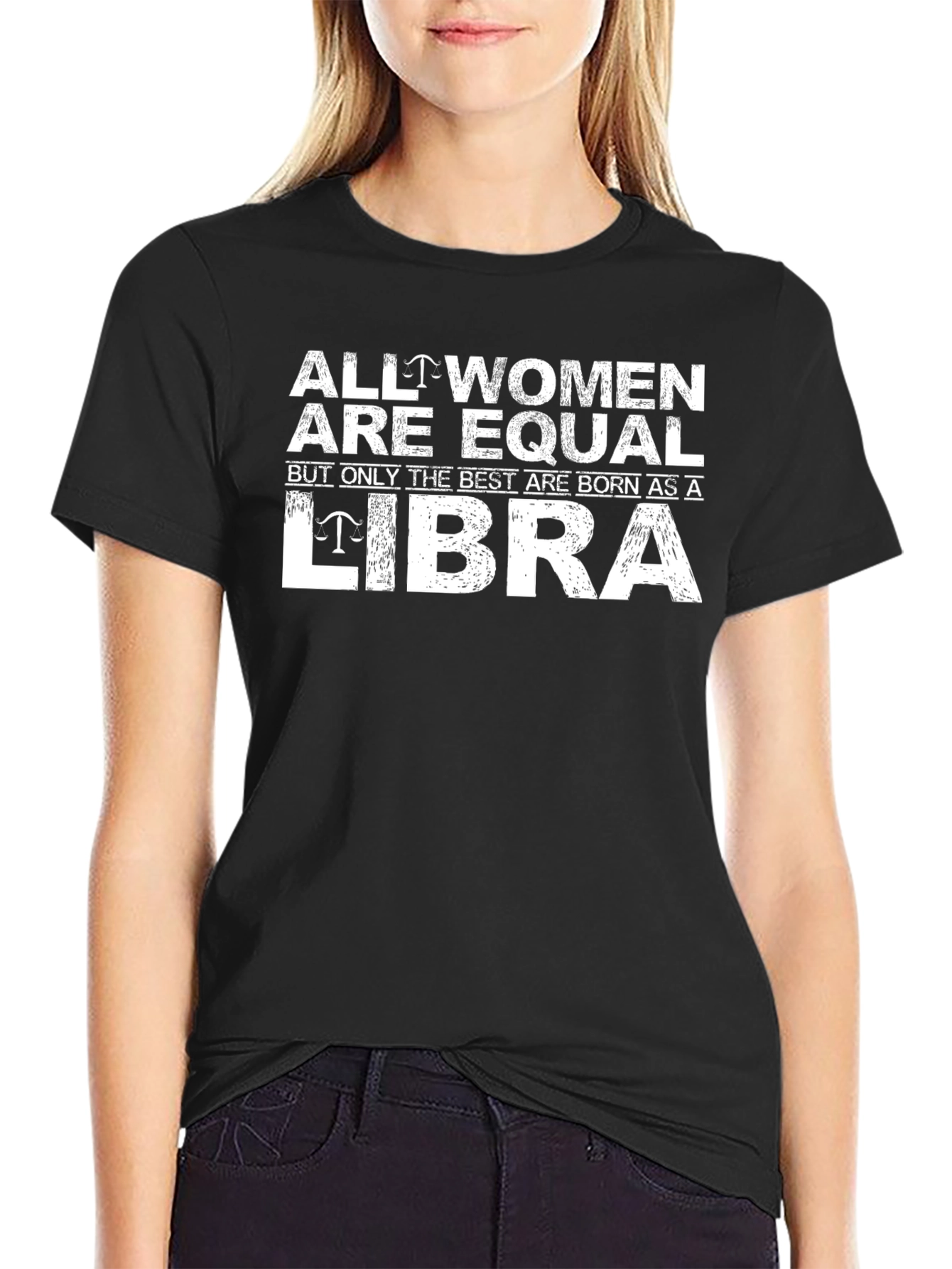 Libra Womens Graphic Tee - Zodiac Birthday Gift