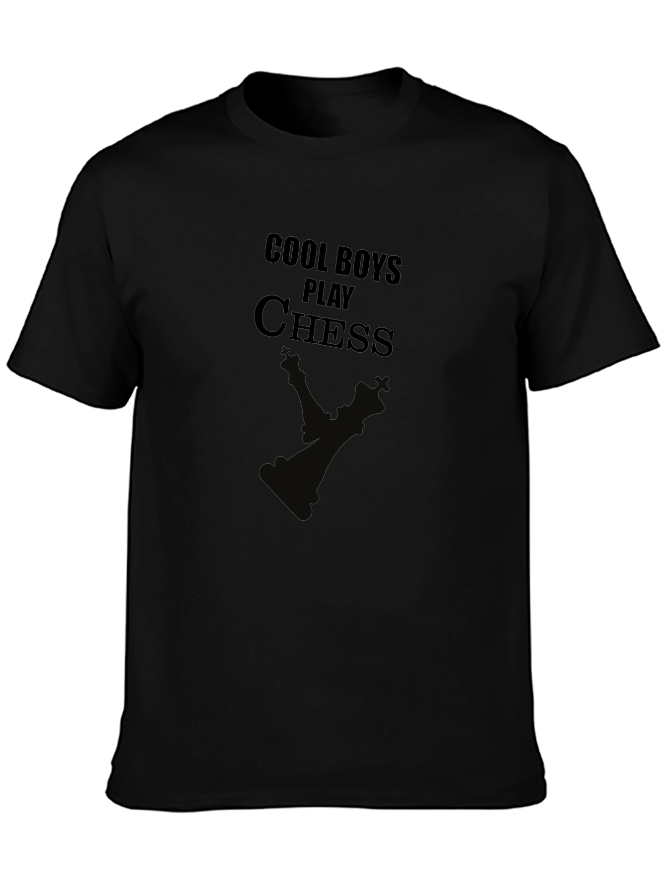 Cool Boys Play Chess Graphic T-Shirt