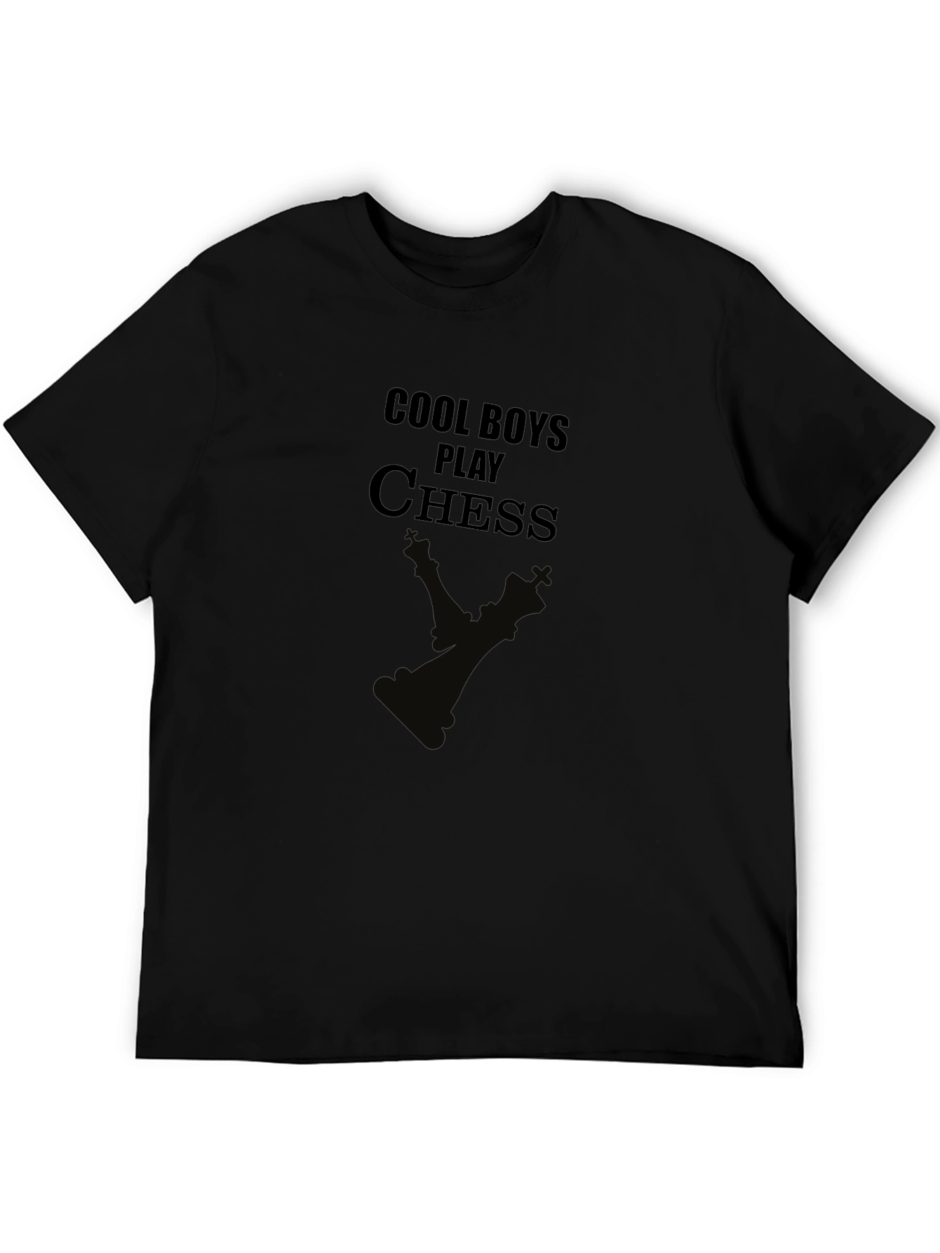 Cool Boys Play Chess Graphic T-Shirt