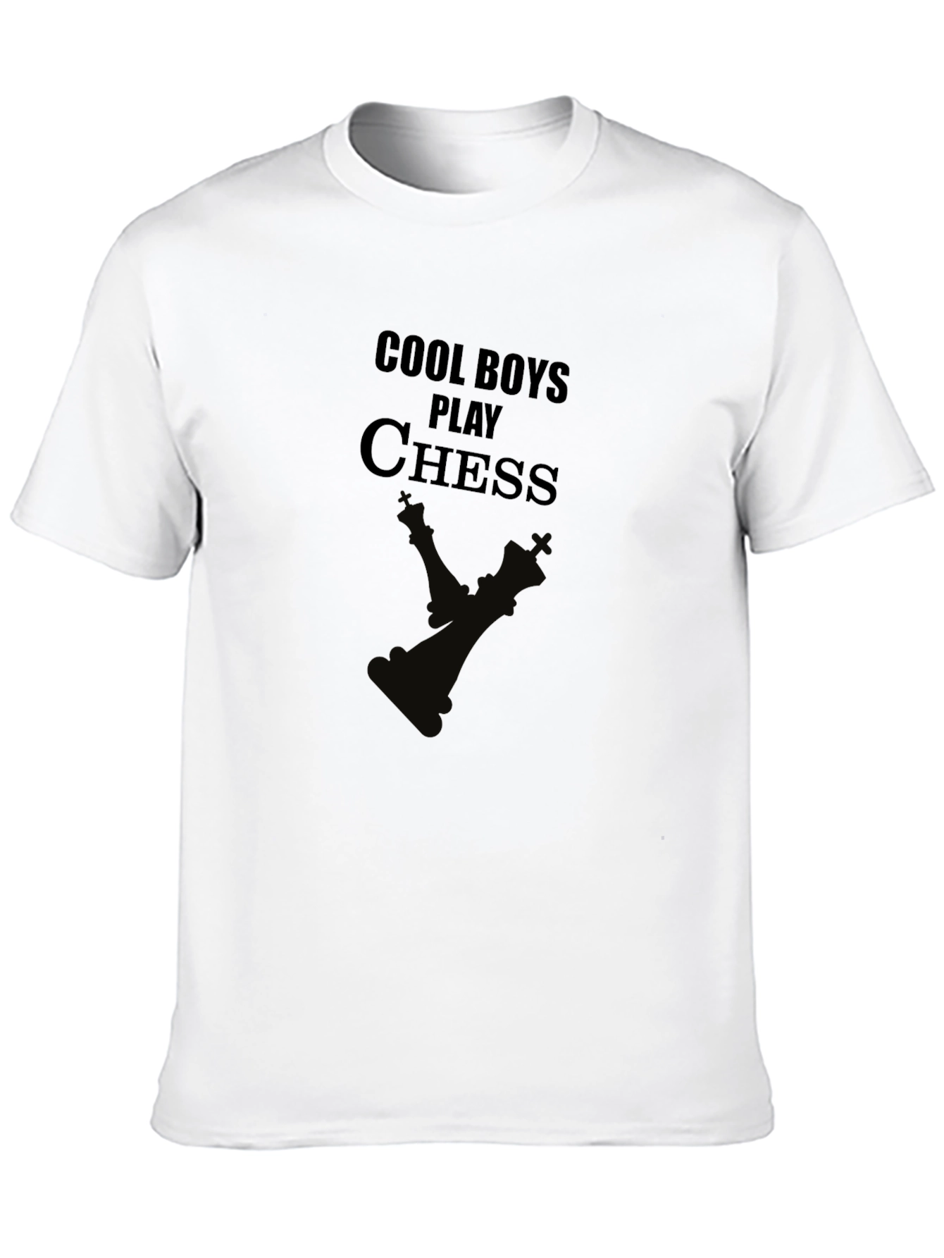 Cool Boys Play Chess Graphic T-Shirt
