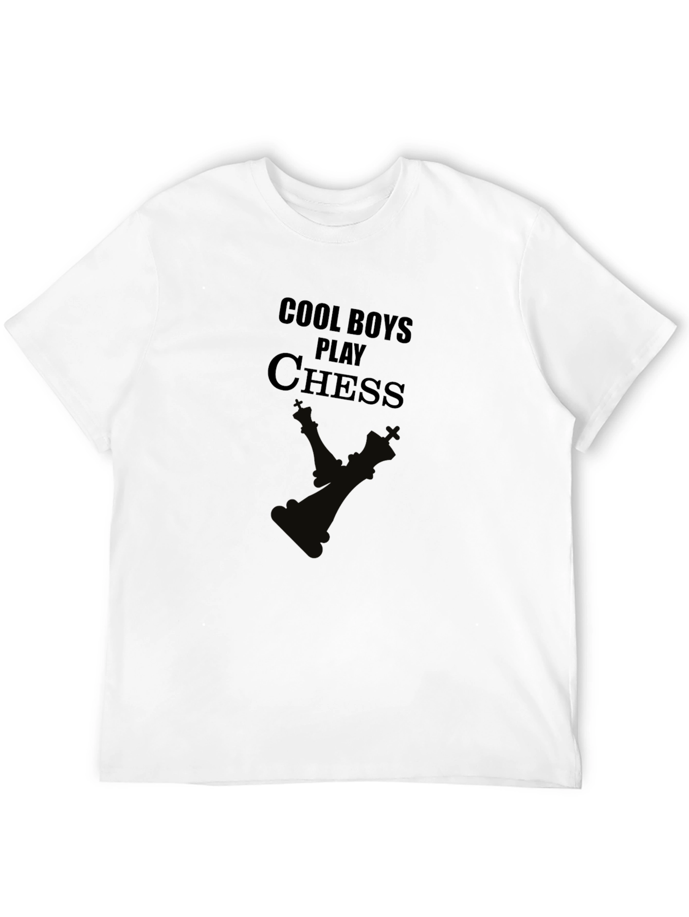 Cool Boys Play Chess Graphic T-Shirt