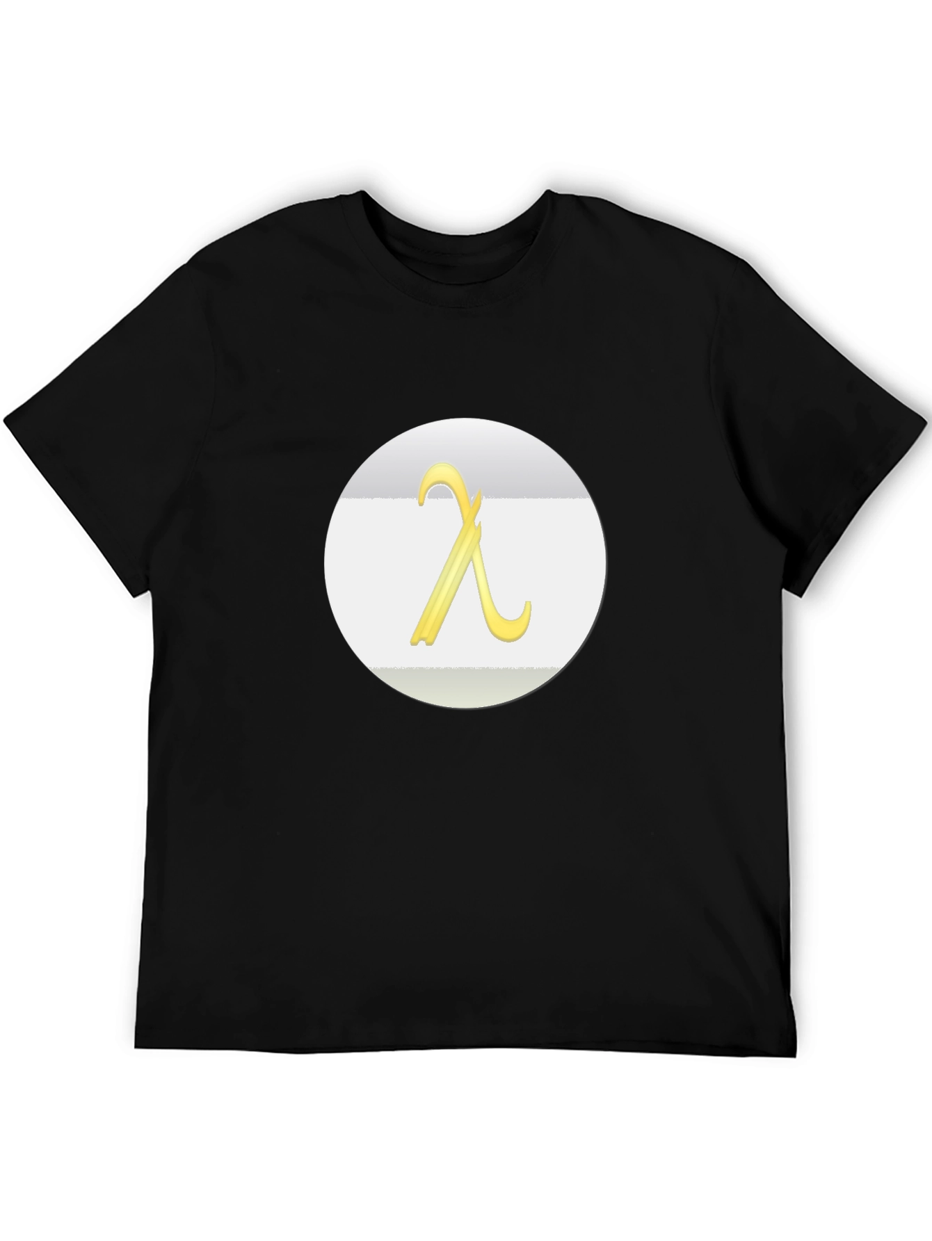 Lambda Symbol Graphic Tee - Modern Casual T-Shirt