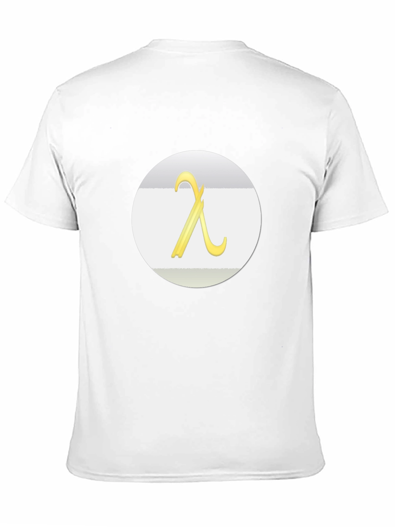 Lambda Symbol Graphic Tee - Modern Casual T-Shirt