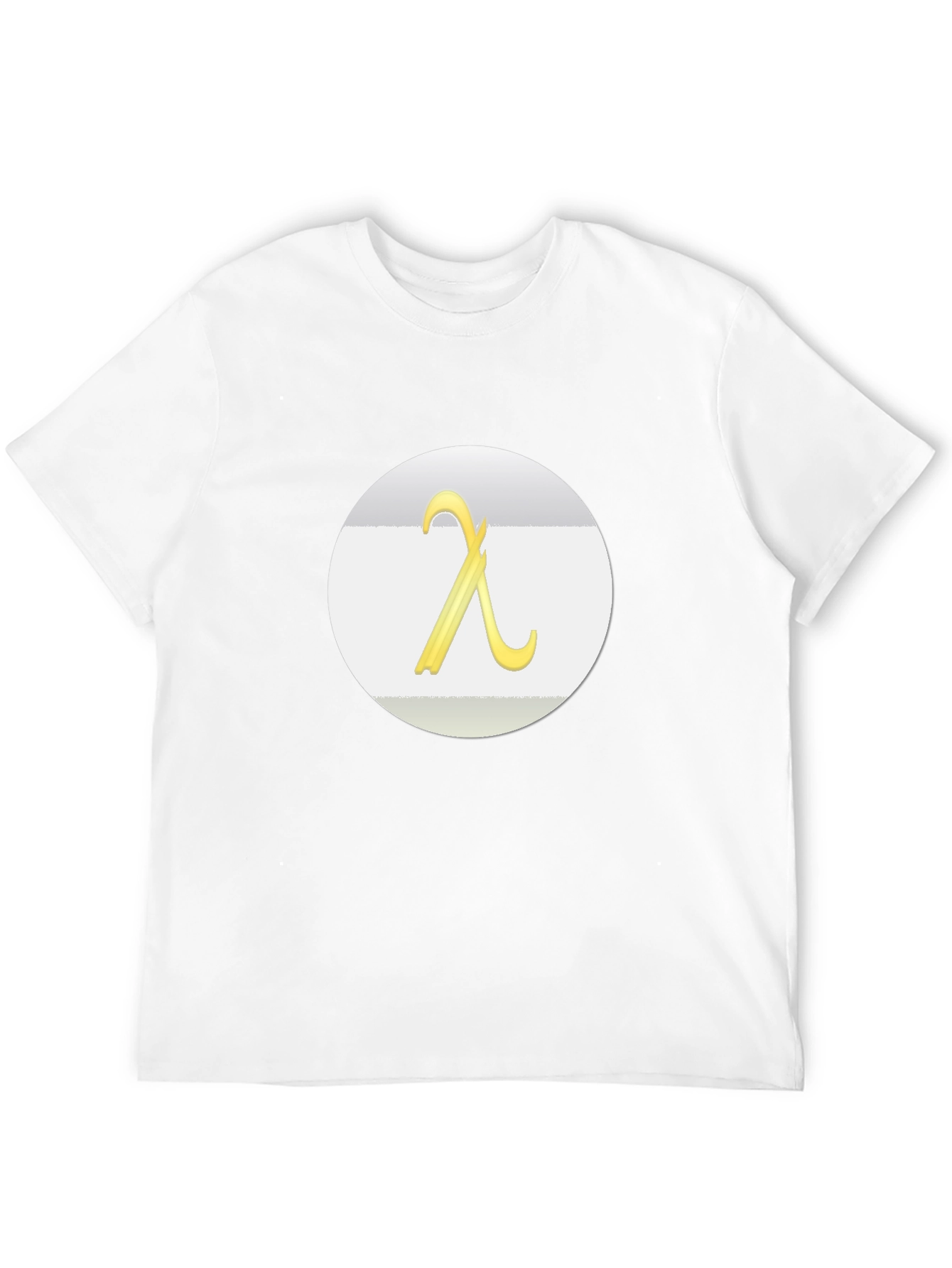 Lambda Symbol Graphic Tee - Modern Casual T-Shirt