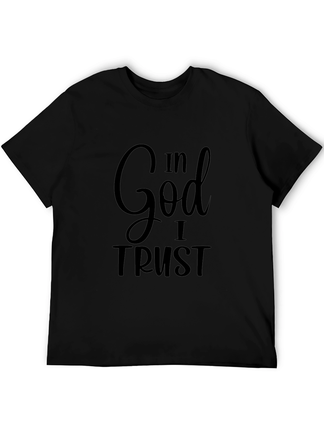In God I Trust Graphic Tee - Black