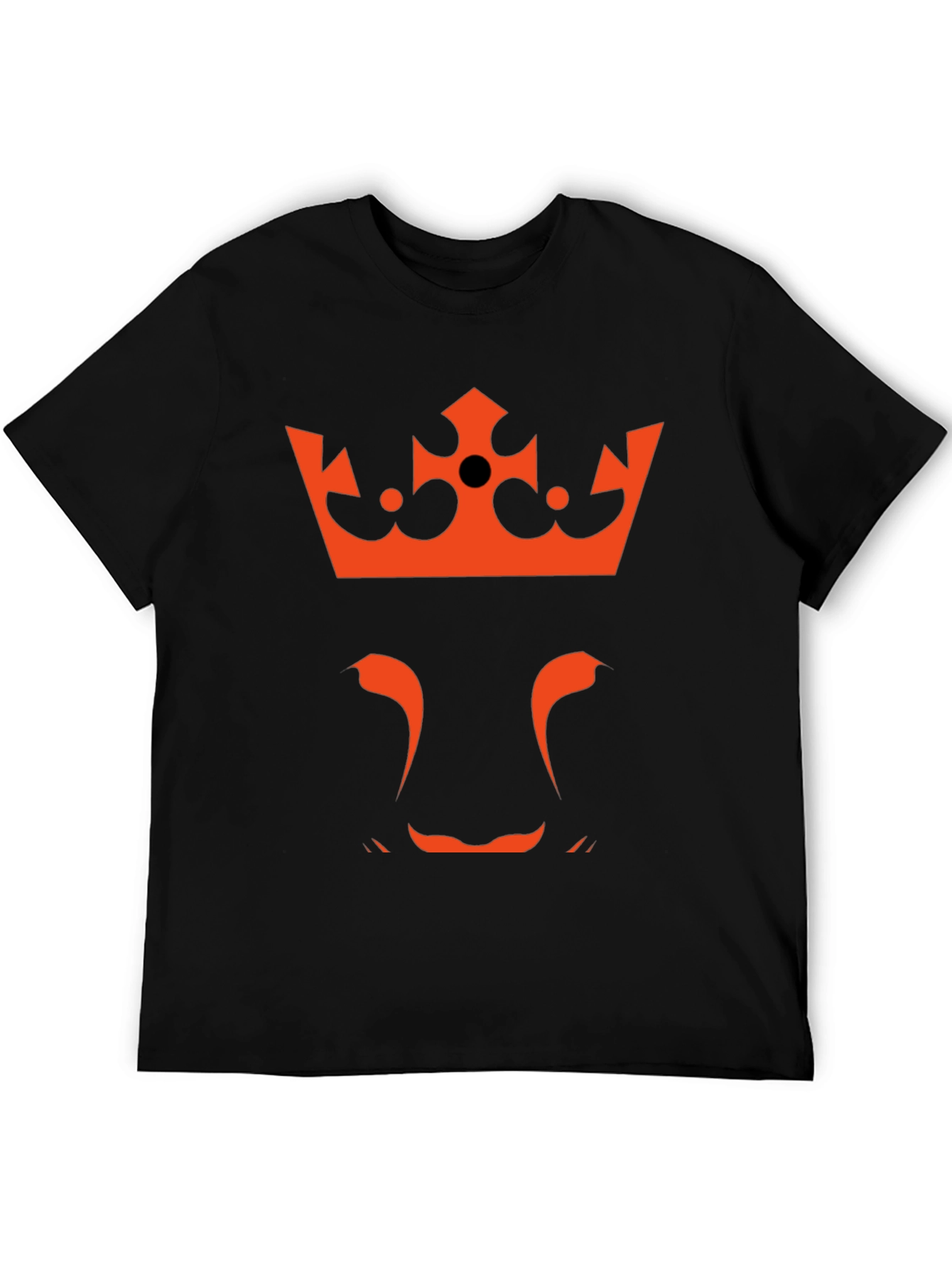 King Lion Graphic T-Shirt - Crowned Beast Tee