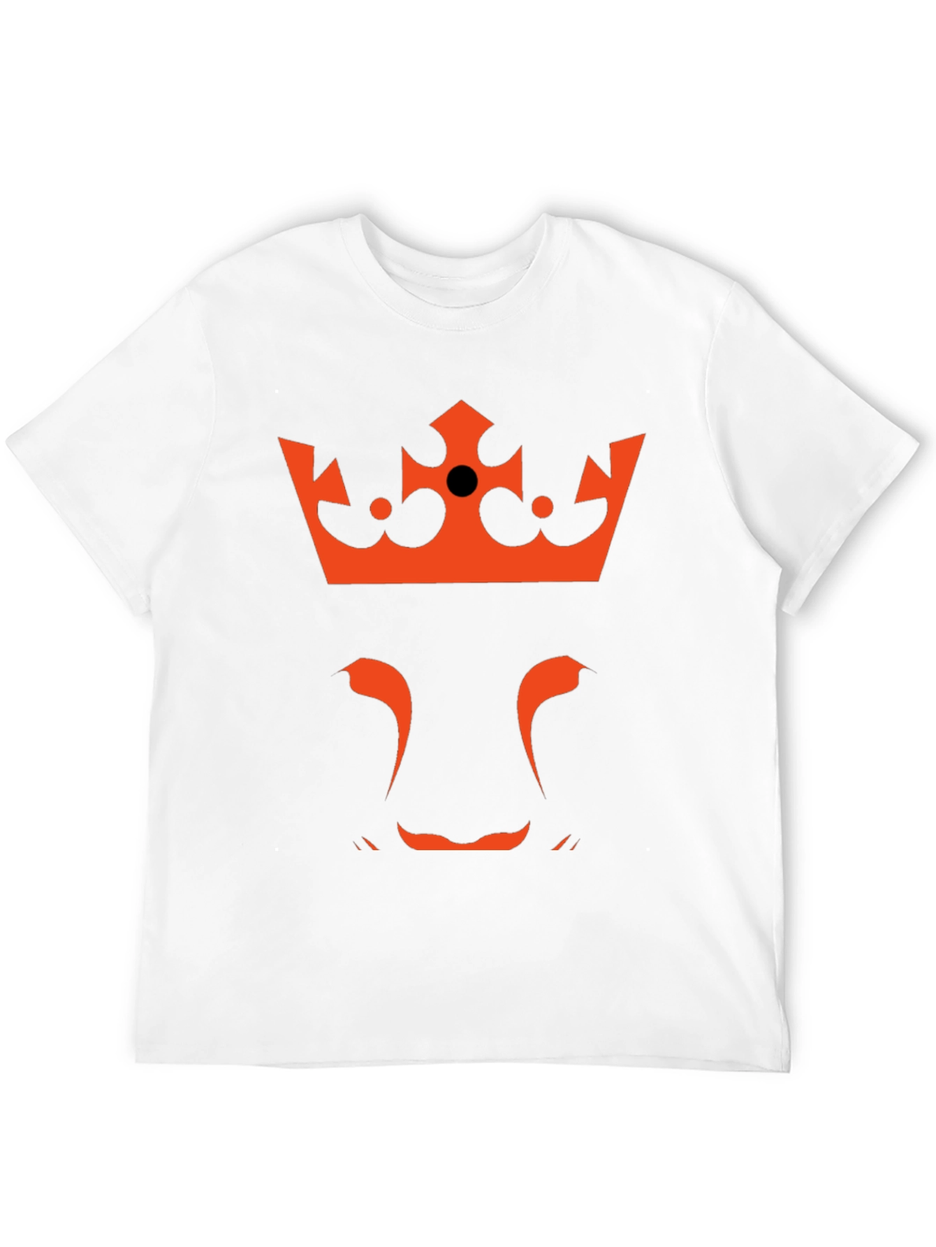 King Lion Graphic T-Shirt - Crowned Beast Tee