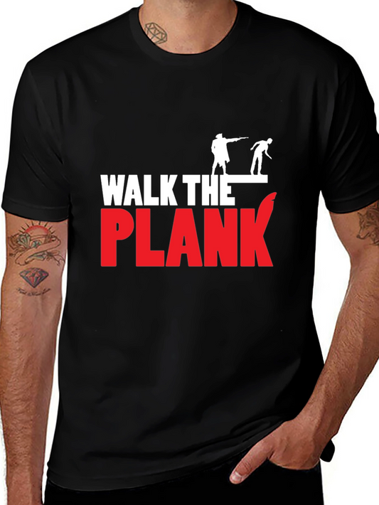 Walk the Plank Graphic Tee - Pirate Humor T-Shirt