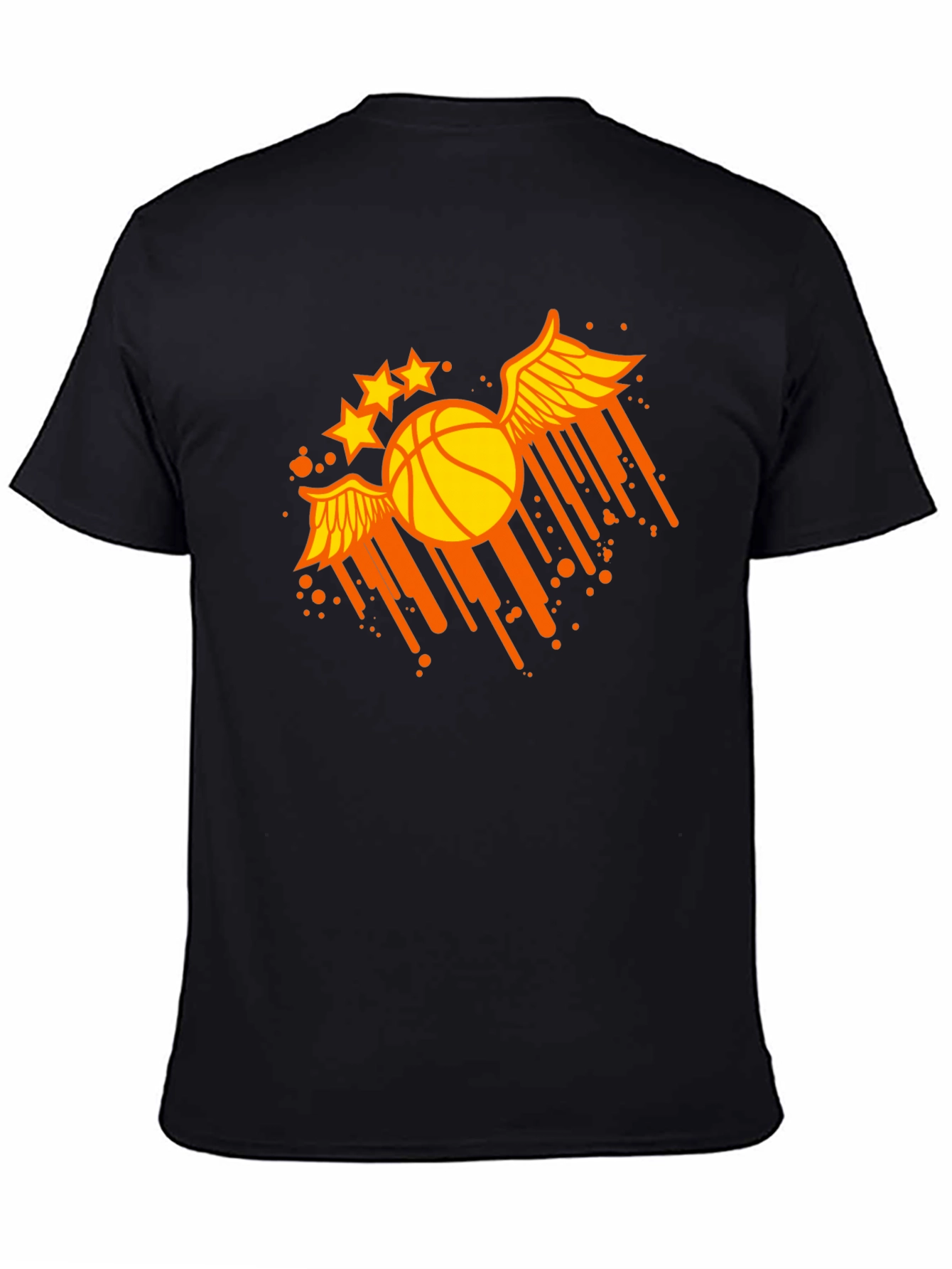 Winged Basketball Graphic Tee - Sporty & Stylish