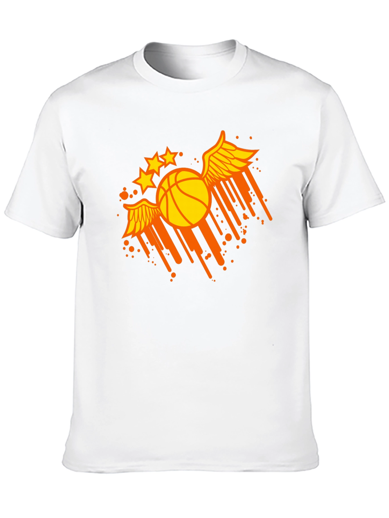 Winged Basketball Graphic Tee - Sporty & Stylish