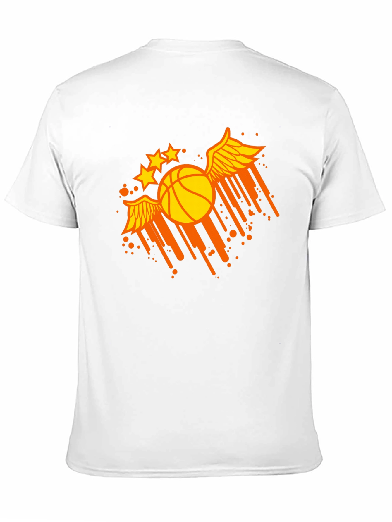 Winged Basketball Graphic Tee - Sporty & Stylish