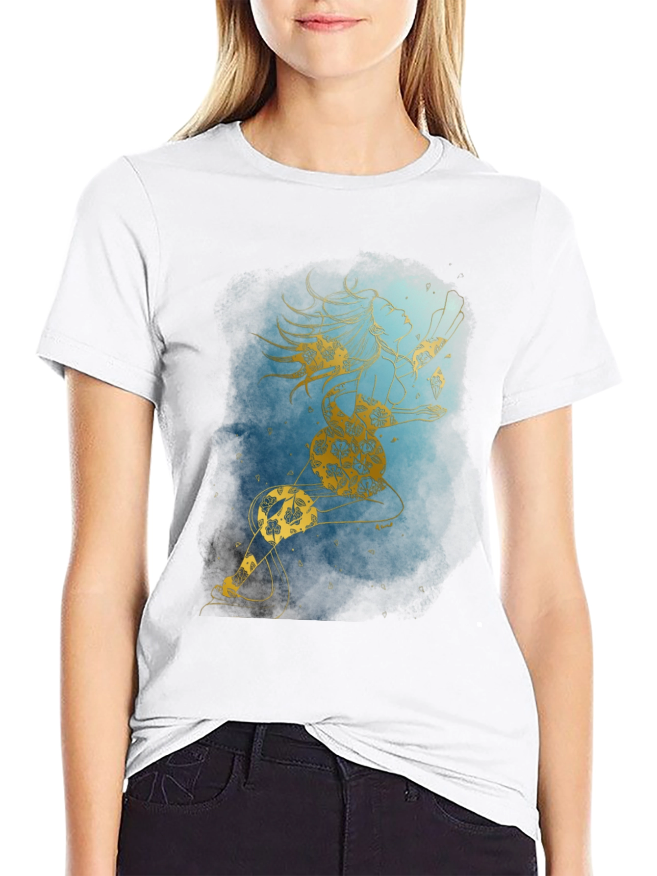 Mystic Woman Graphic T-Shirt - Modern Art Tee