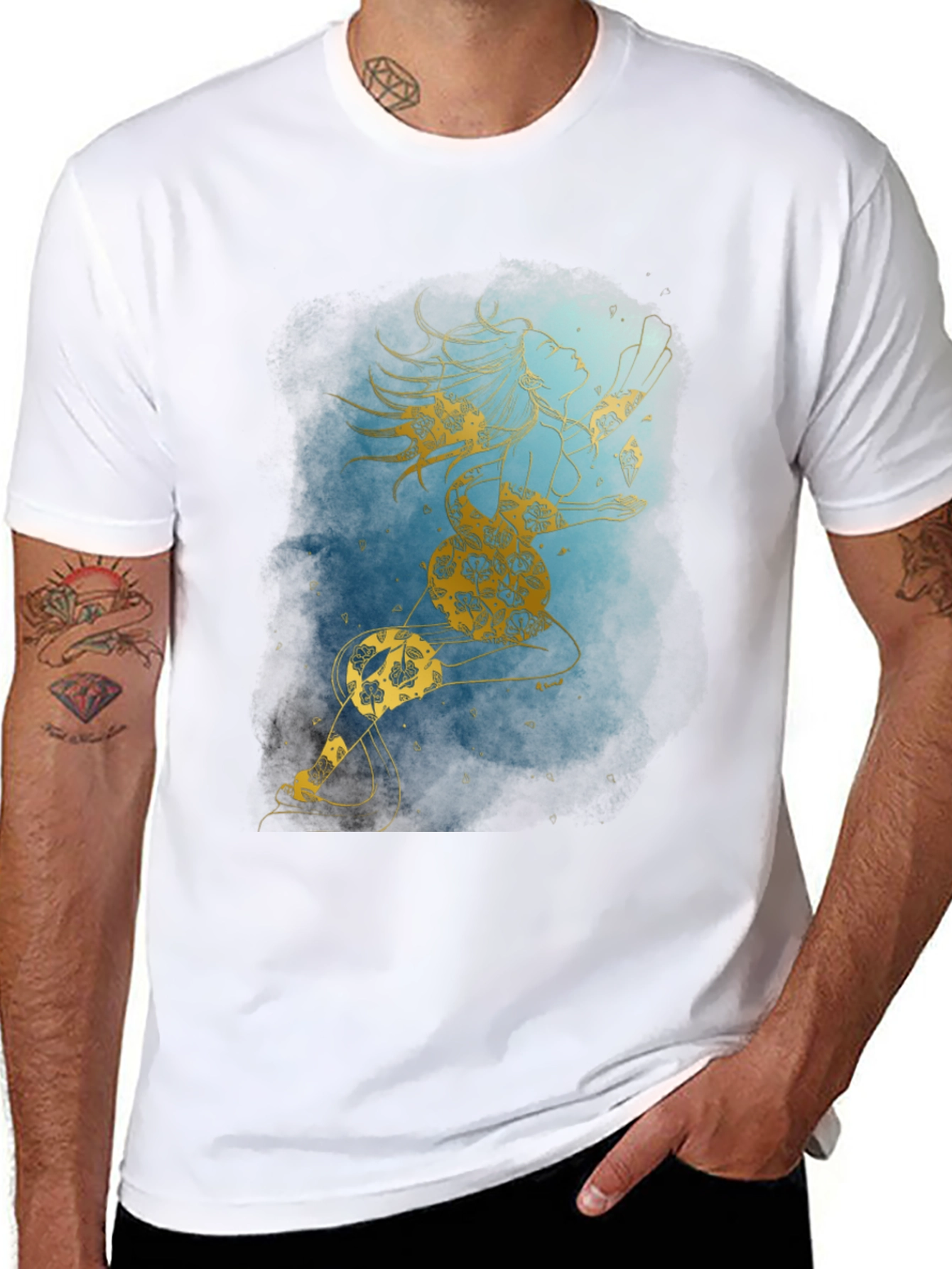 Mystic Woman Graphic T-Shirt - Modern Art Tee
