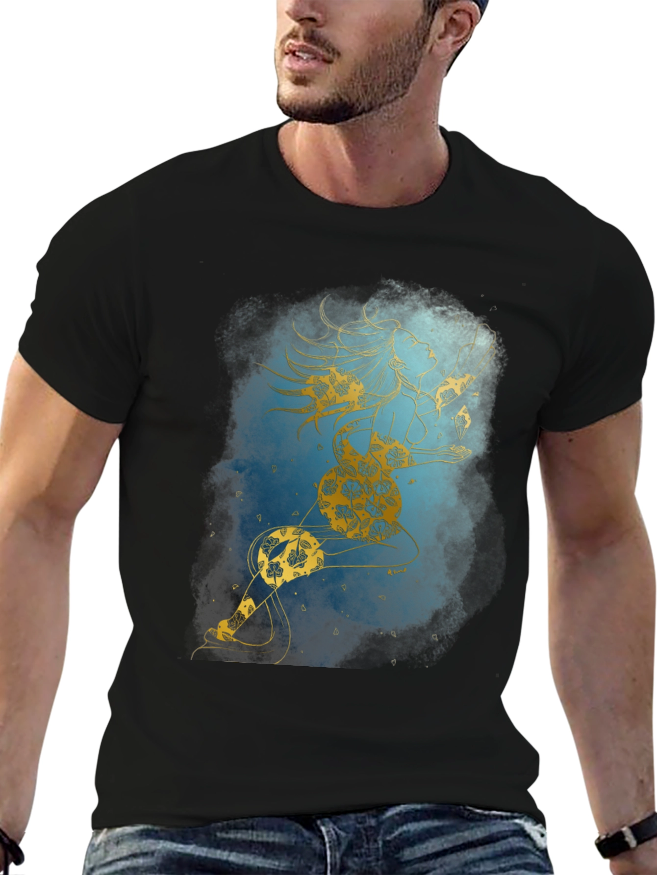 Mystic Woman Graphic T-Shirt - Modern Art Tee