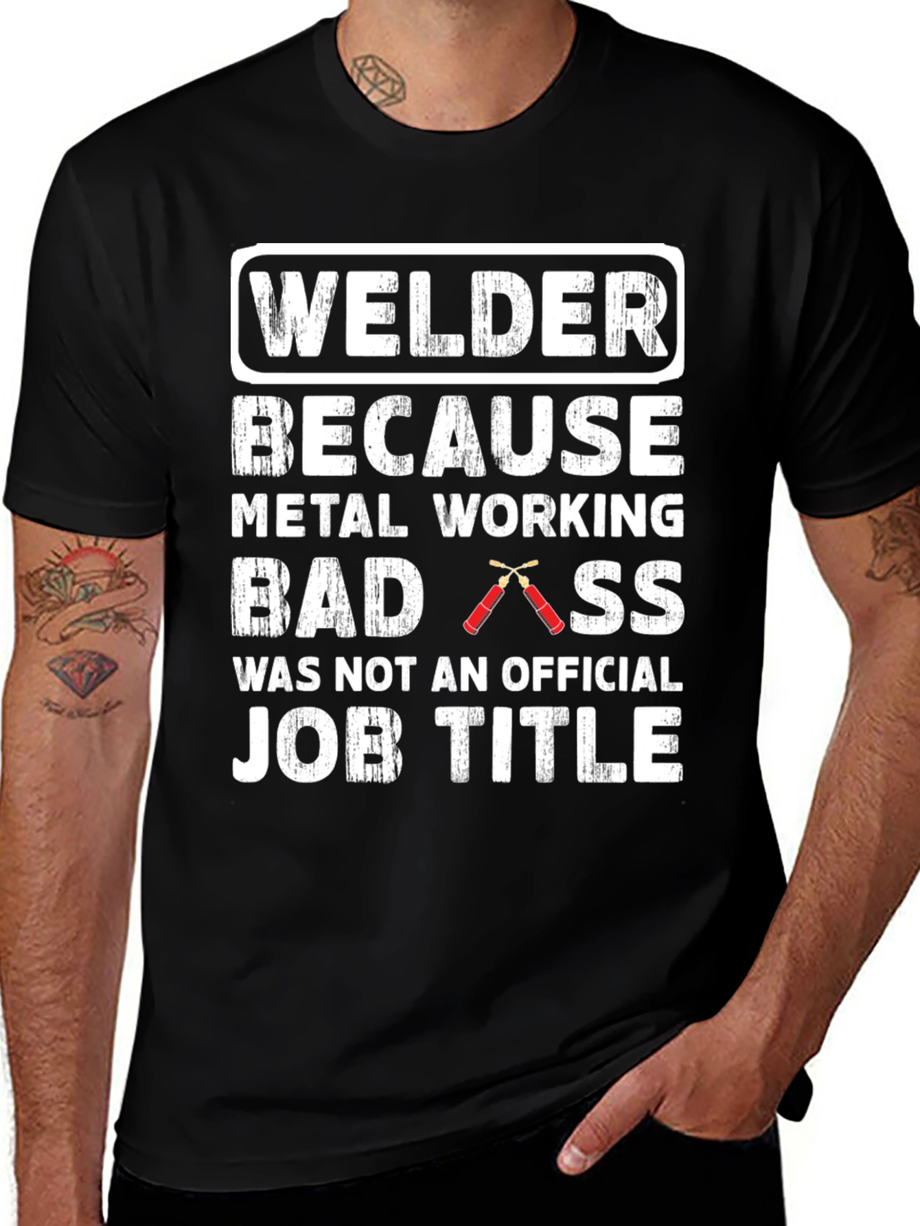 Welder Badass Graphic Tee - Metal Working Shirt