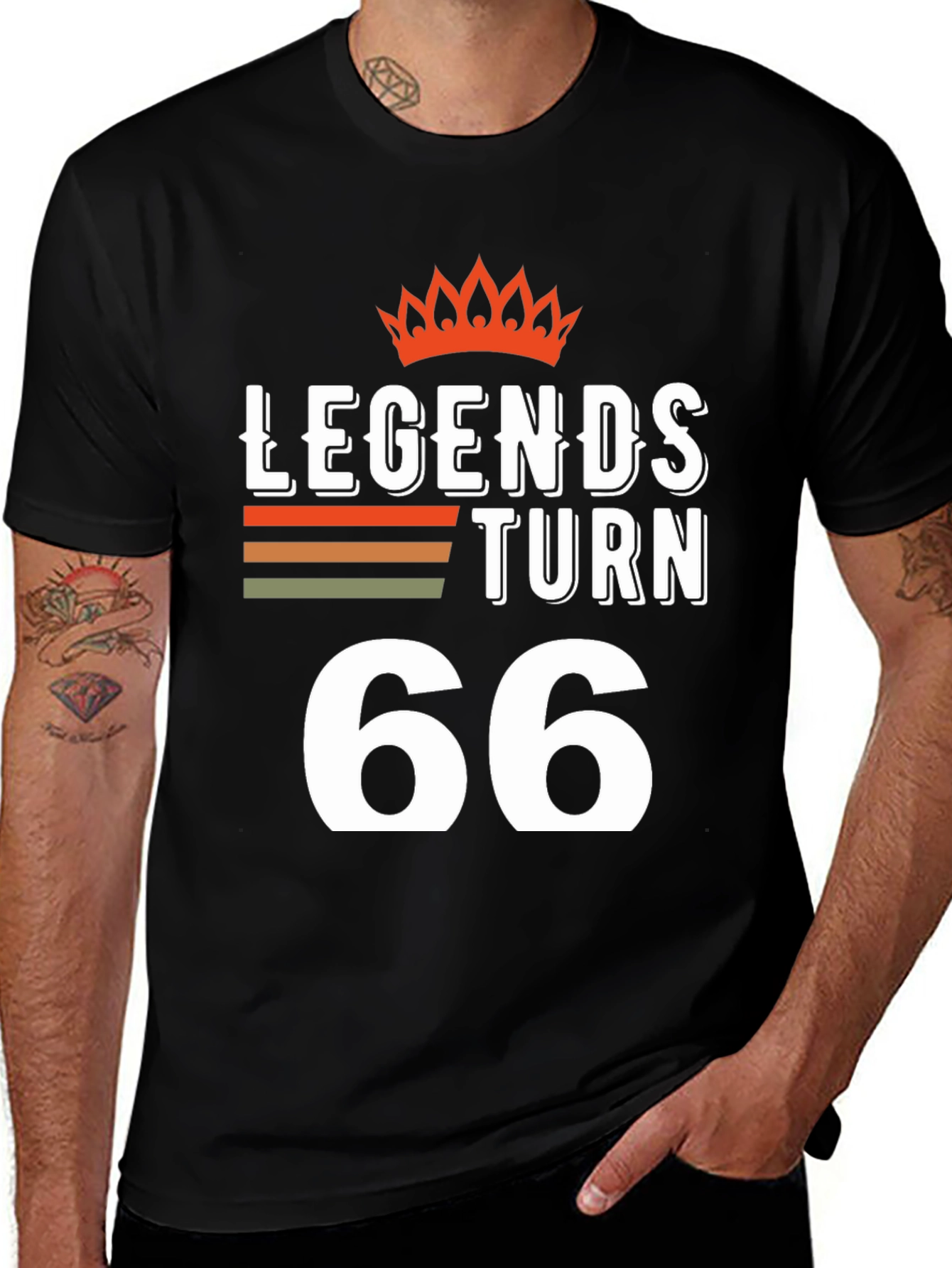 Legends Turn 66 T-Shirt - Birthday Gift Idea