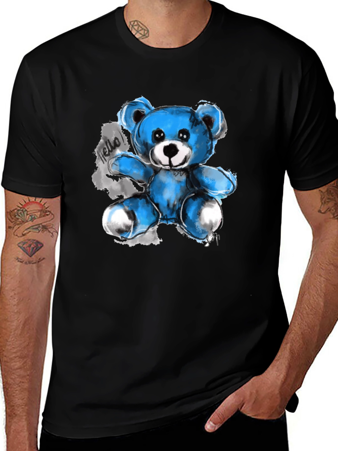 Blue Bear Graphic Tee