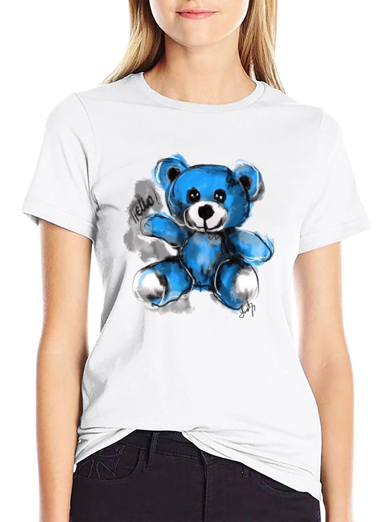 Blue Bear Graphic Tee