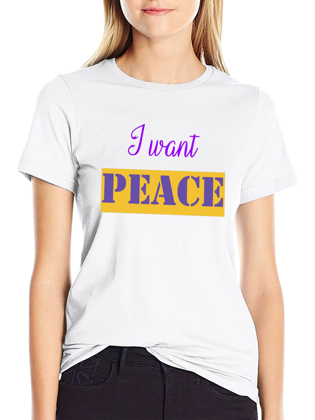 I Want Peace T-Shirt - Stylish & Comfortable