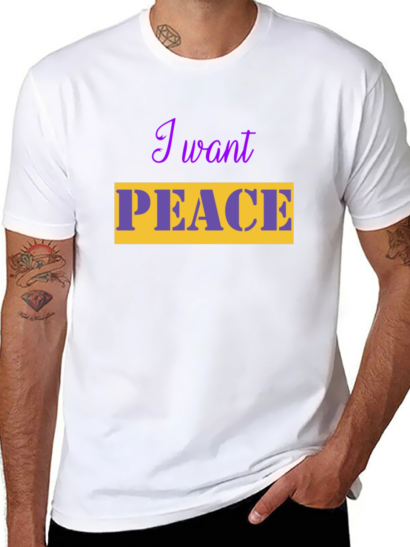 I Want Peace T-Shirt - Stylish & Comfortable